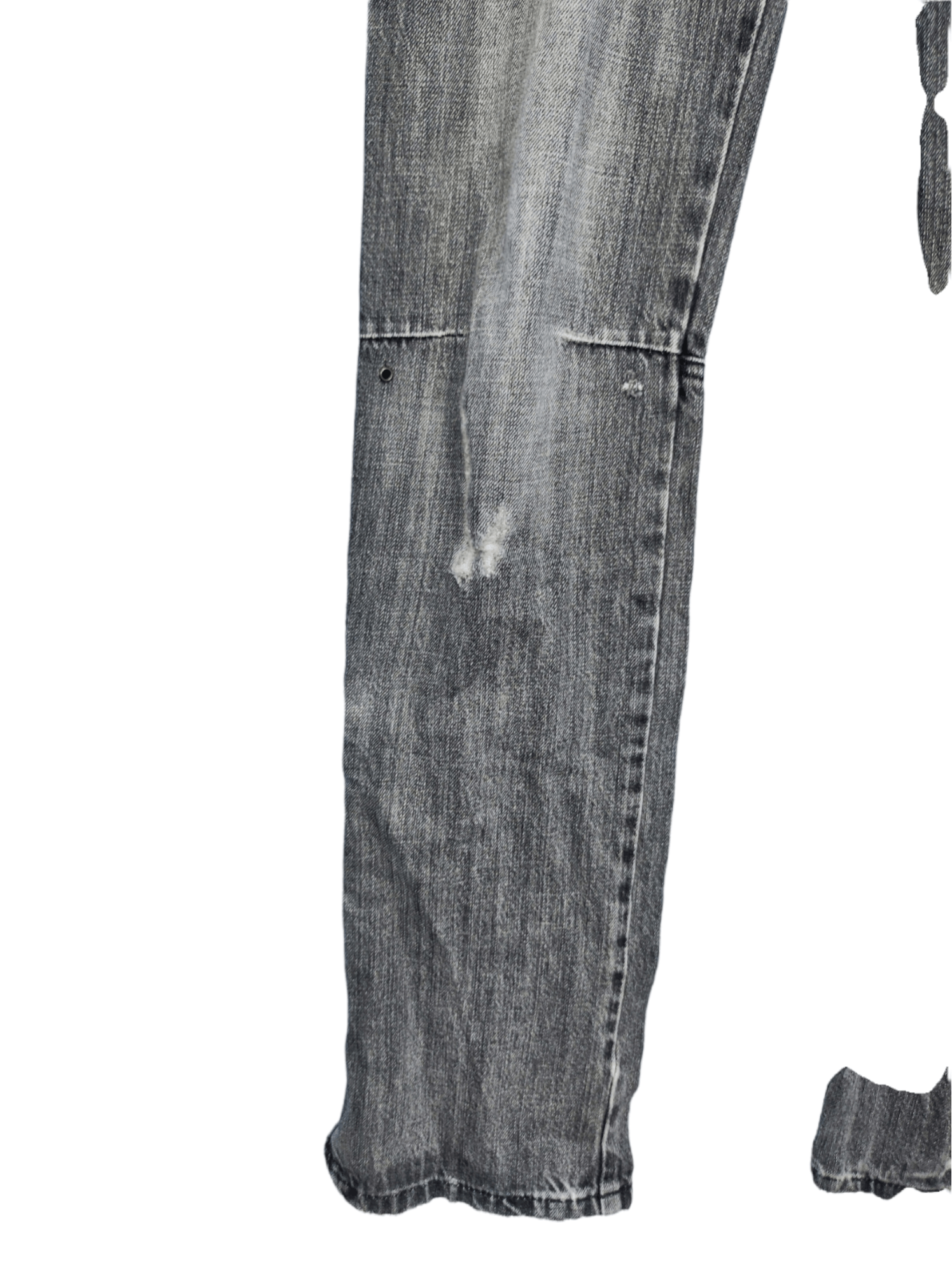 If Six Was Nine × Le Grande Bleu (L.G.B.) × semanticdesign Vintage Semantic Design Ripped Torn Skinny Jeans Size US 30 / EU 46 - 7 Thumbnail