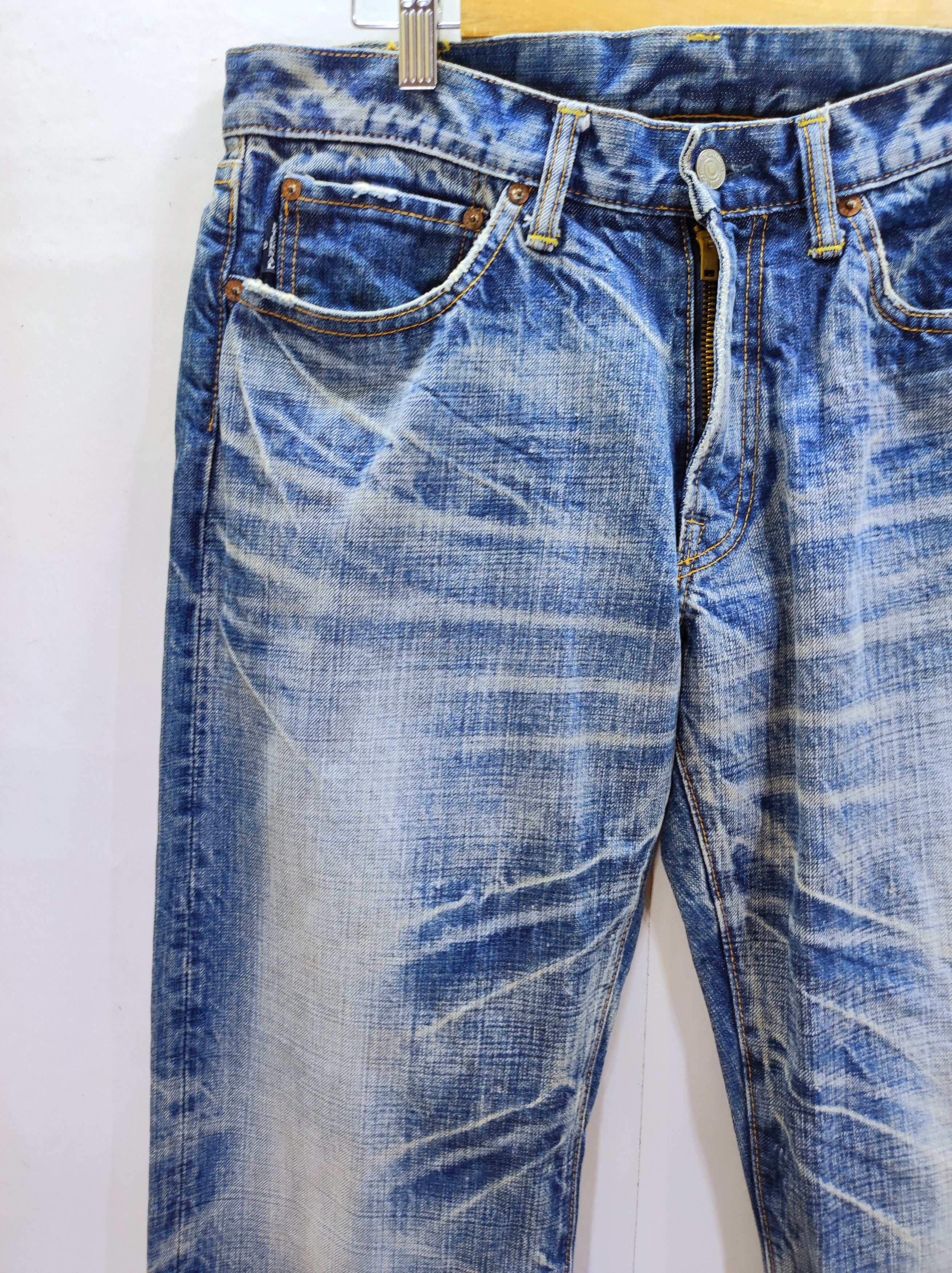 Eternal × Le Grande Bleu (L.G.B.) Eternal Stone Wash Denim Japan Faded Pleased denim Size US 32 / EU 48 - 12 Thumbnail