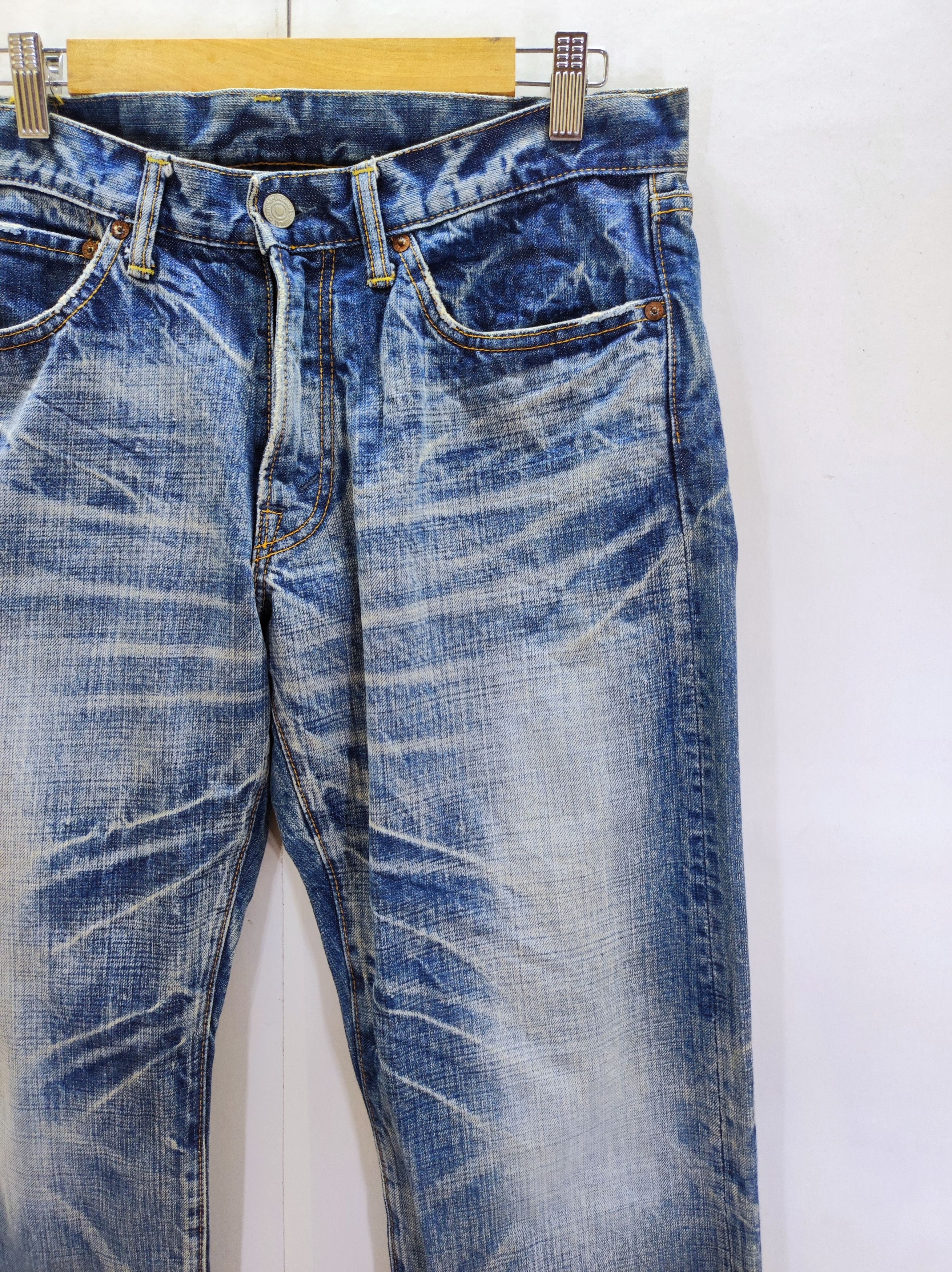 Eternal × Le Grande Bleu (L.G.B.) Eternal Stone Wash Denim Japan Faded Pleased denim Size US 32 / EU 48 - 9 Thumbnail