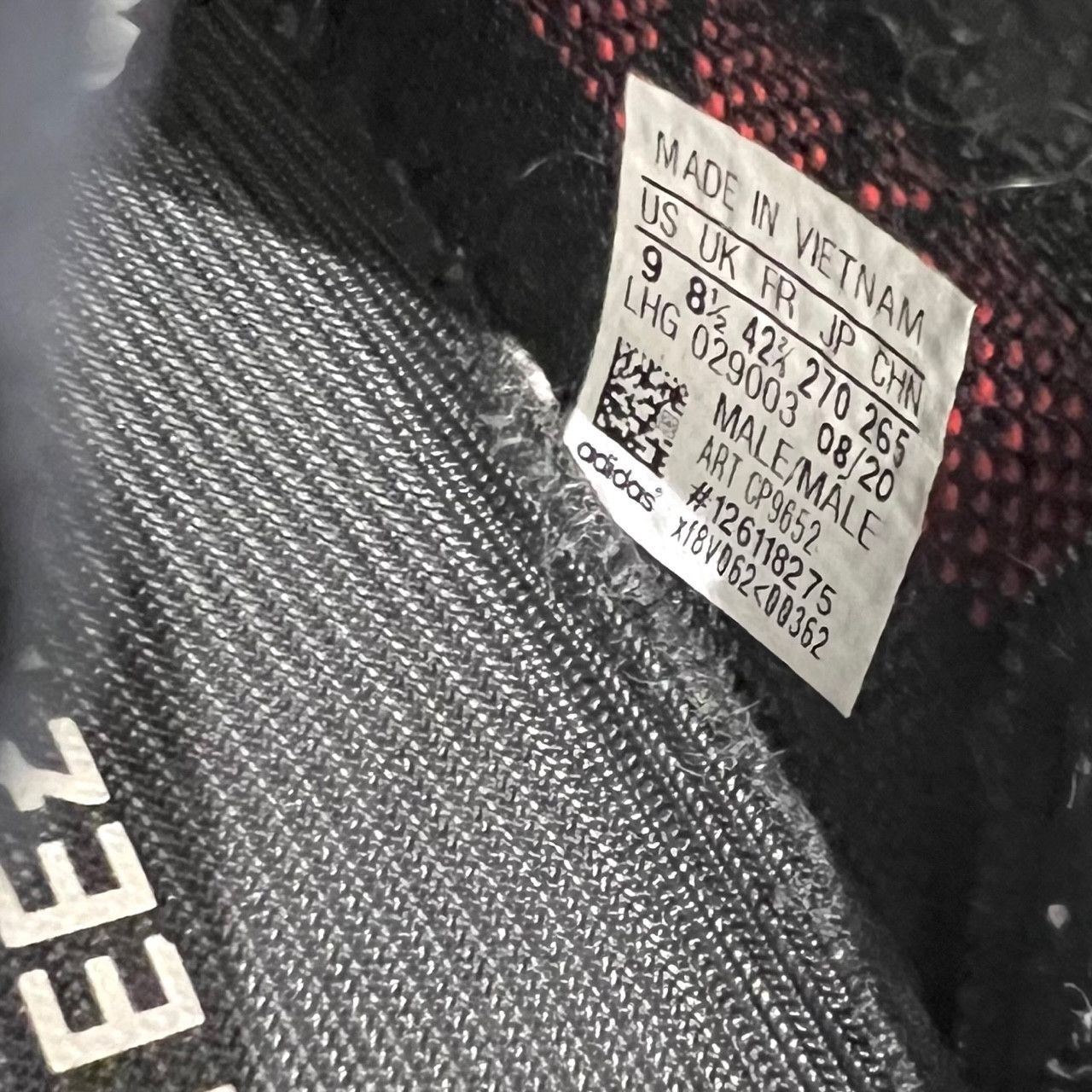 Adidas × Kanye West Adidas YEEZY 350 V2 Black Red Sneakers Size US 9 / EU 42 - 7 Thumbnail