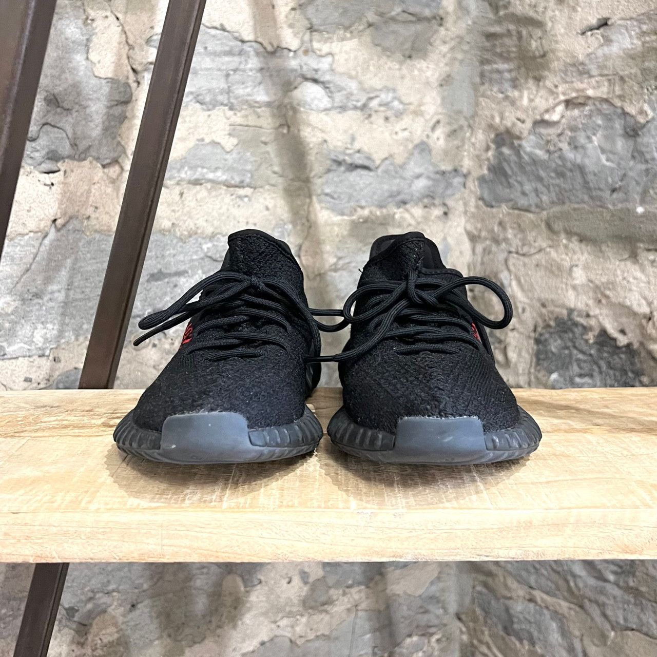 Adidas × Kanye West Adidas YEEZY 350 V2 Black Red Sneakers Size US 9 / EU 42 - 4 Thumbnail