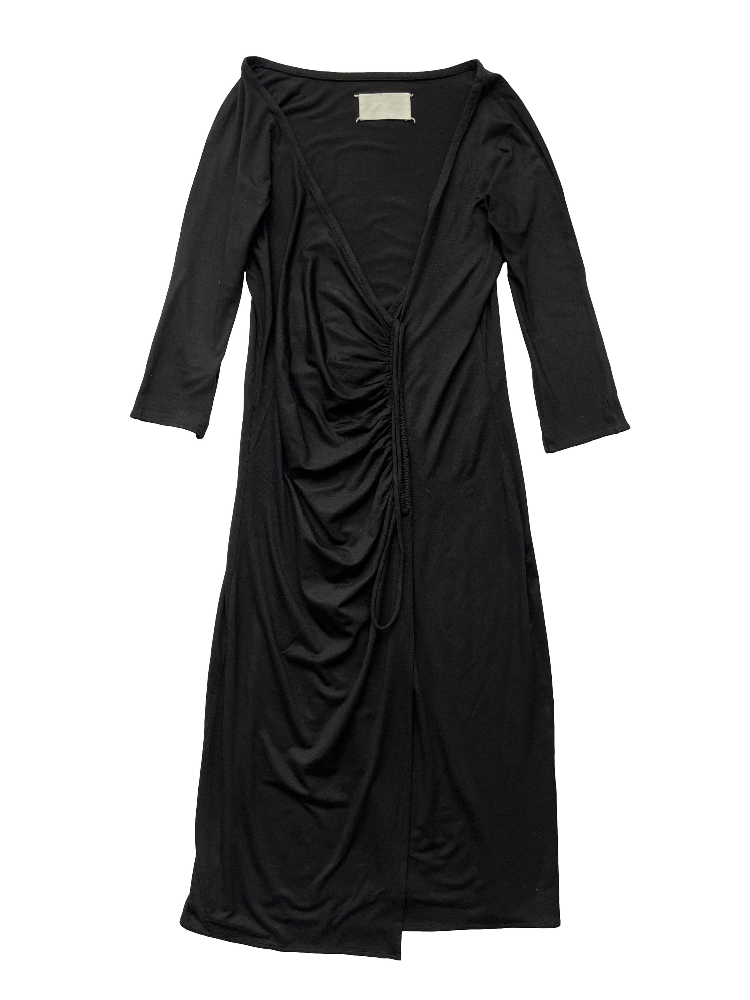 Maison Margiela ⚡️QUICK SALE⚡️Maison Margiela Black Draped Dress Size M / US 6-8 / IT 42-44 - 1 Thumbnail