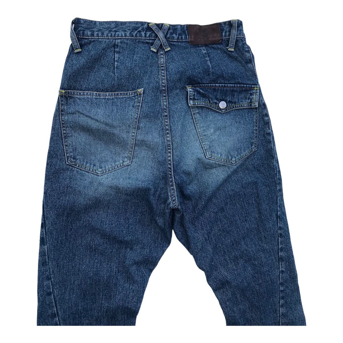 Japanese Brand E Hyphen Ripped Distressed High Waist Denim Pants Size US 28 / EU 44 - 8 Thumbnail