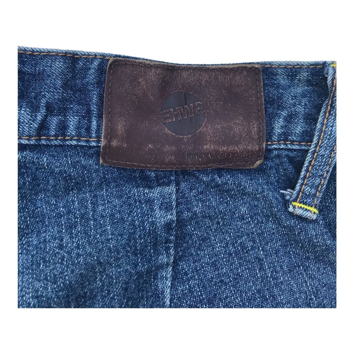 Japanese Brand E Hyphen Ripped Distressed High Waist Denim Pants Size US 28 / EU 44 - 9 Thumbnail