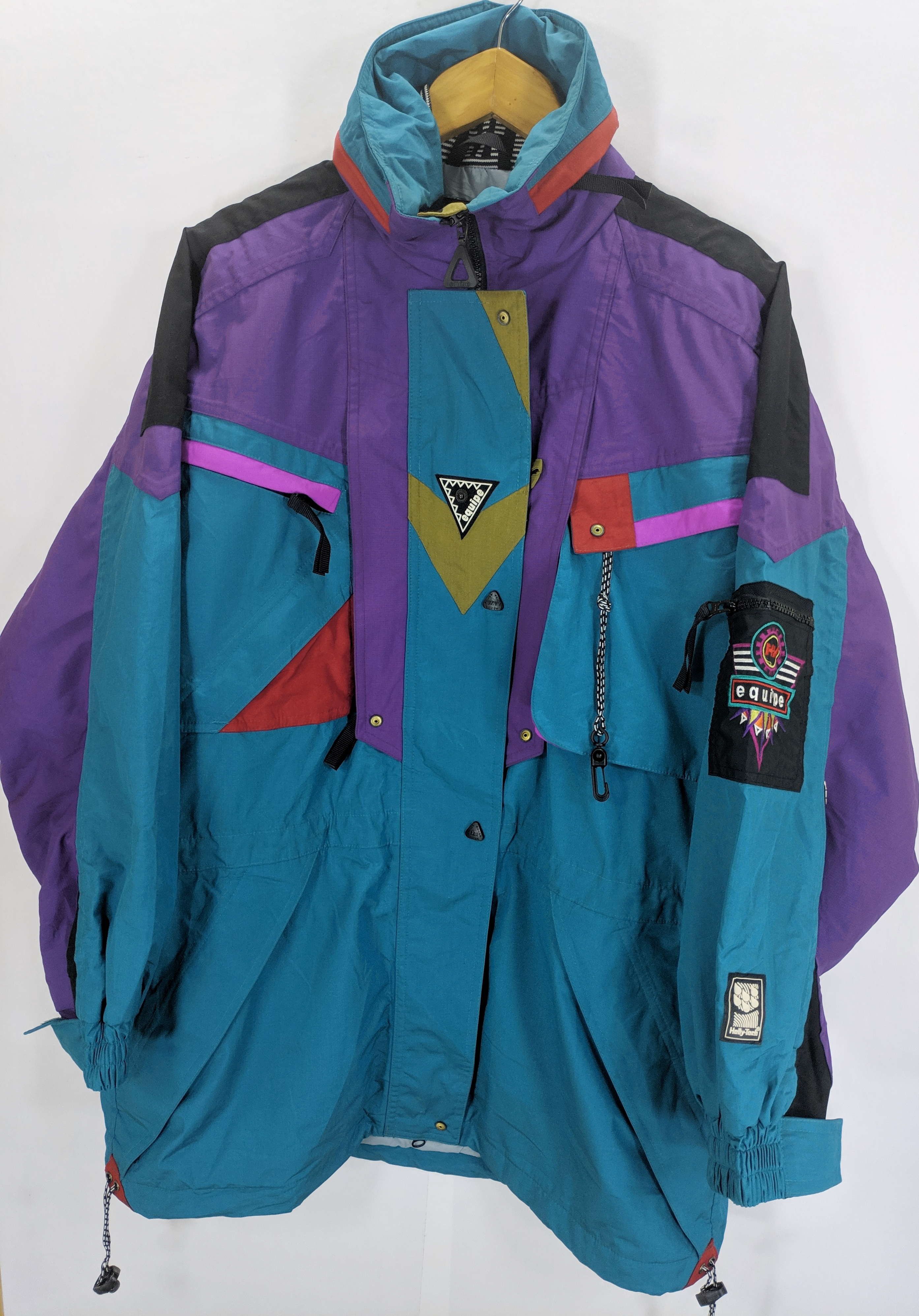 Helly Hansen Vintage 90s Y2K Womens Snow Coat Purple Black Medium store Ski Jacket M