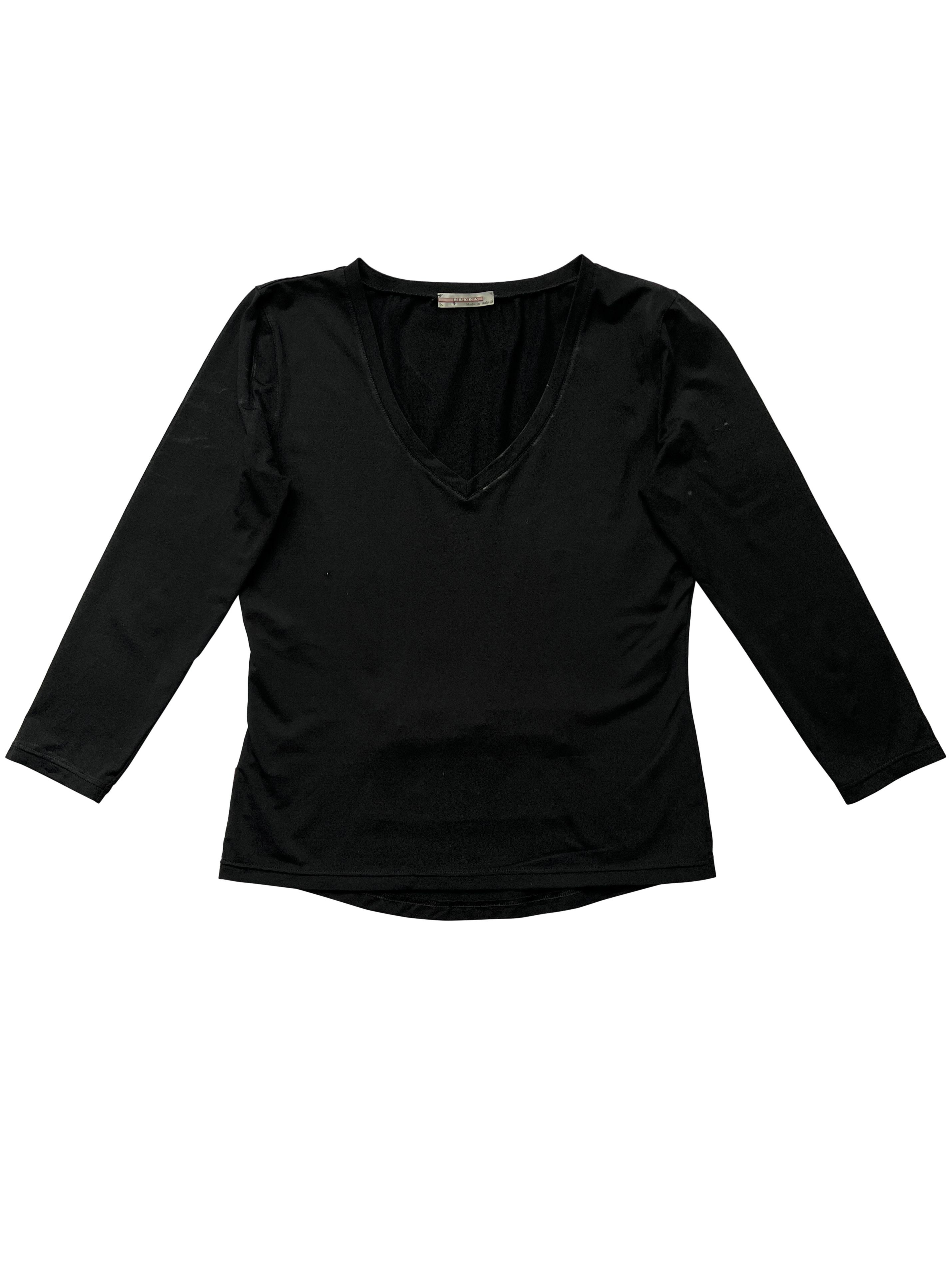 Prada ⚡️QUICK SALE⚡️Prada Sport Linea Rossa Black Technical Top Size S / US 4 / IT 40 - 1 Thumbnail