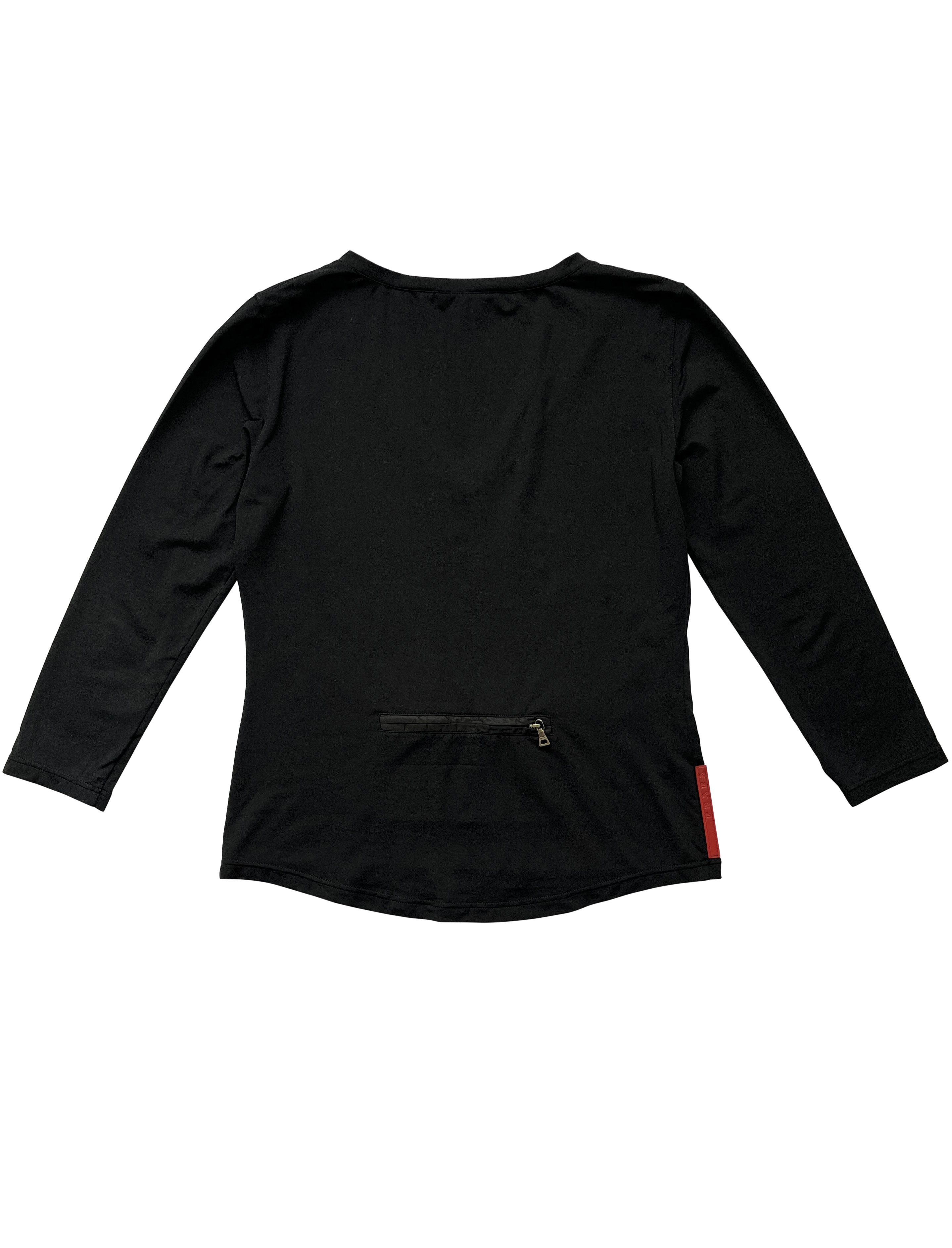 Prada ⚡️QUICK SALE⚡️Prada Sport Linea Rossa Black Technical Top Size S / US 4 / IT 40 - 2 Thumbnail
