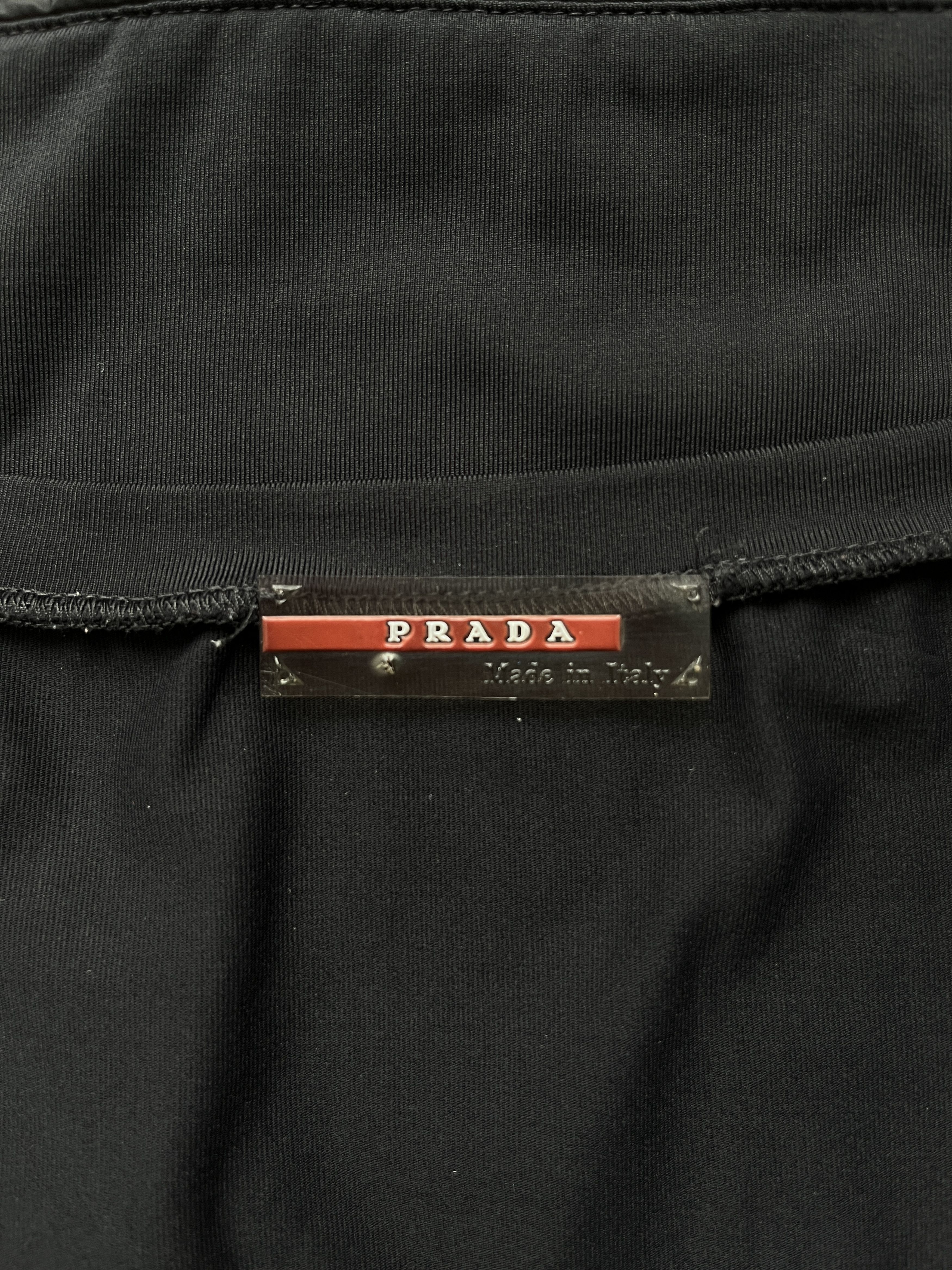 Prada ⚡️QUICK SALE⚡️Prada Sport Linea Rossa Black Technical Top Size S / US 4 / IT 40 - 3 Thumbnail