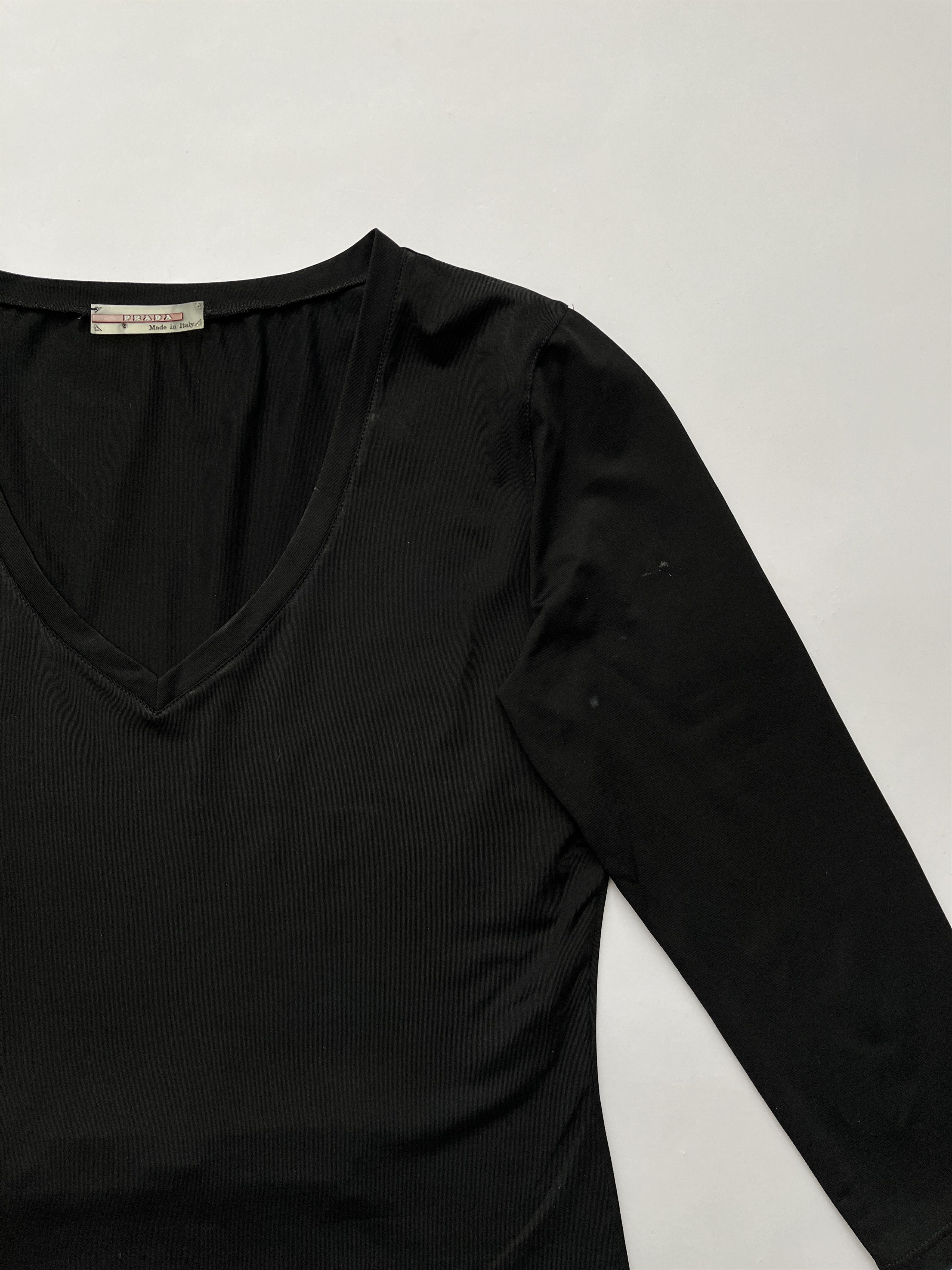 Prada ⚡️QUICK SALE⚡️Prada Sport Linea Rossa Black Technical Top Size S / US 4 / IT 40 - 7 Thumbnail