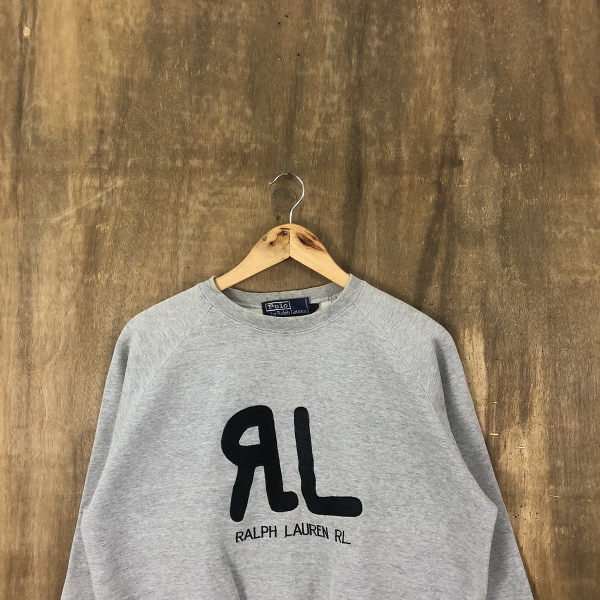Polo Ralph Lauren × Ralph Lauren Vintage Ralph Lauren Grey Sweatshirt #161 Size US M / EU 48-50 / 2 - 2 Thumbnail