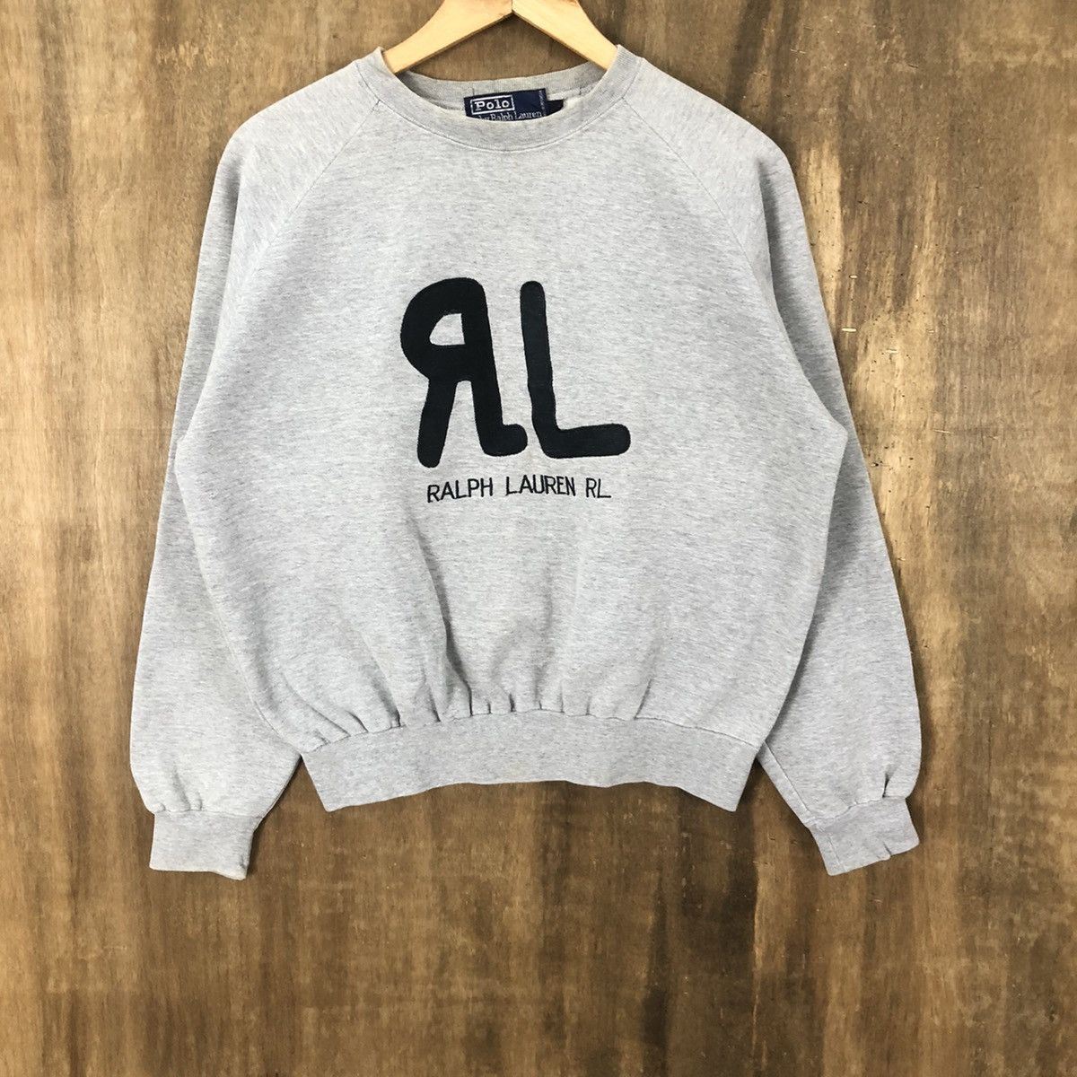 Polo Ralph Lauren × Ralph Lauren Vintage Ralph Lauren Grey Sweatshirt #161 Size US M / EU 48-50 / 2 - 3 Thumbnail