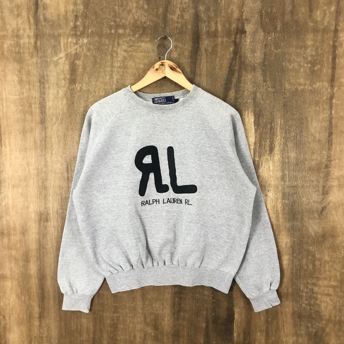 Polo Ralph Lauren × Ralph Lauren Vintage Ralph Lauren Grey Sweatshirt #161 Size US M / EU 48-50 / 2 - 1 Thumbnail