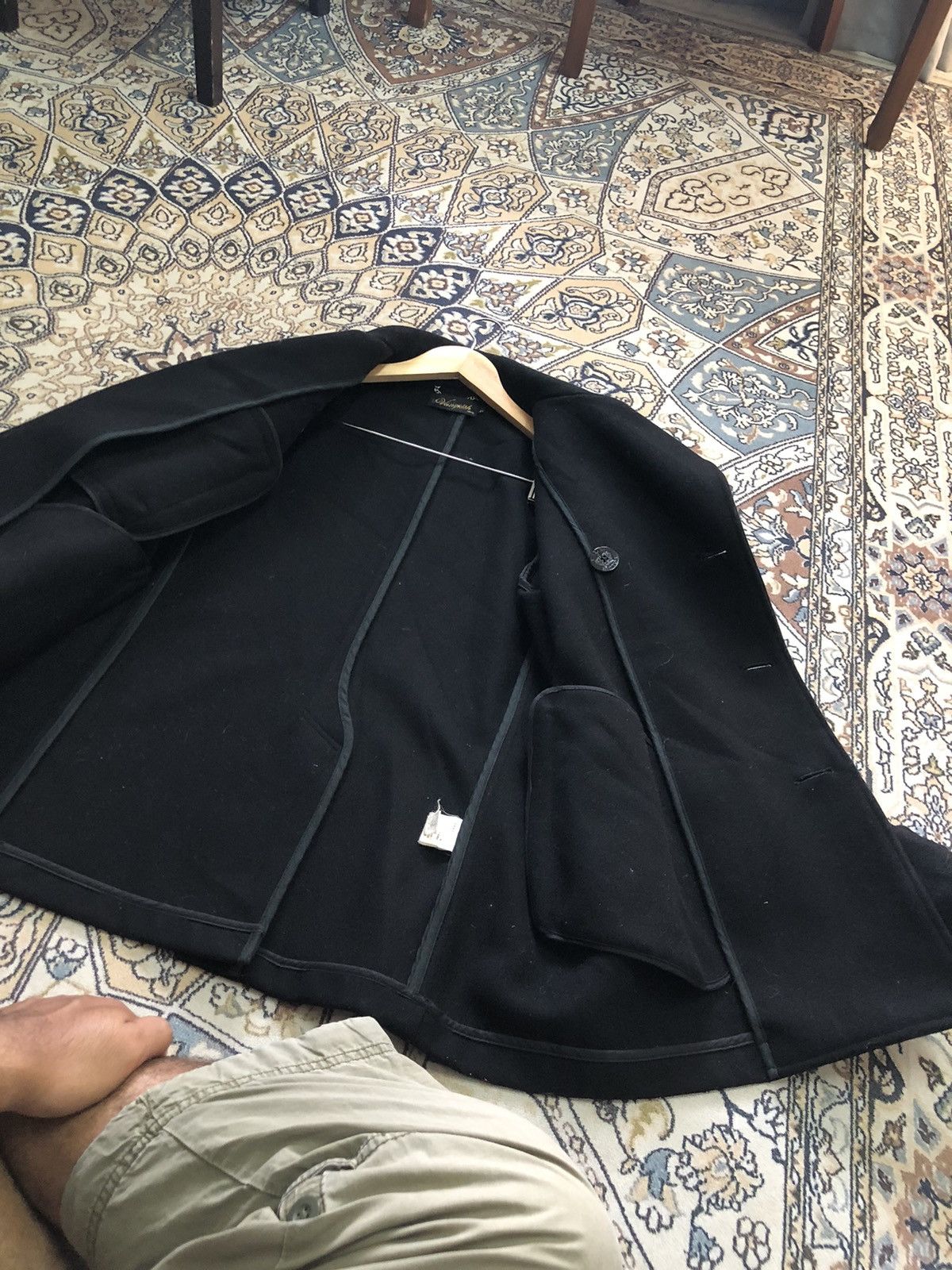 Vanquish Punk Style🥷🏿 Vintage Vanquish Black Wool Pea Coat Size US S / EU 44-46 / 1 - 15 Thumbnail