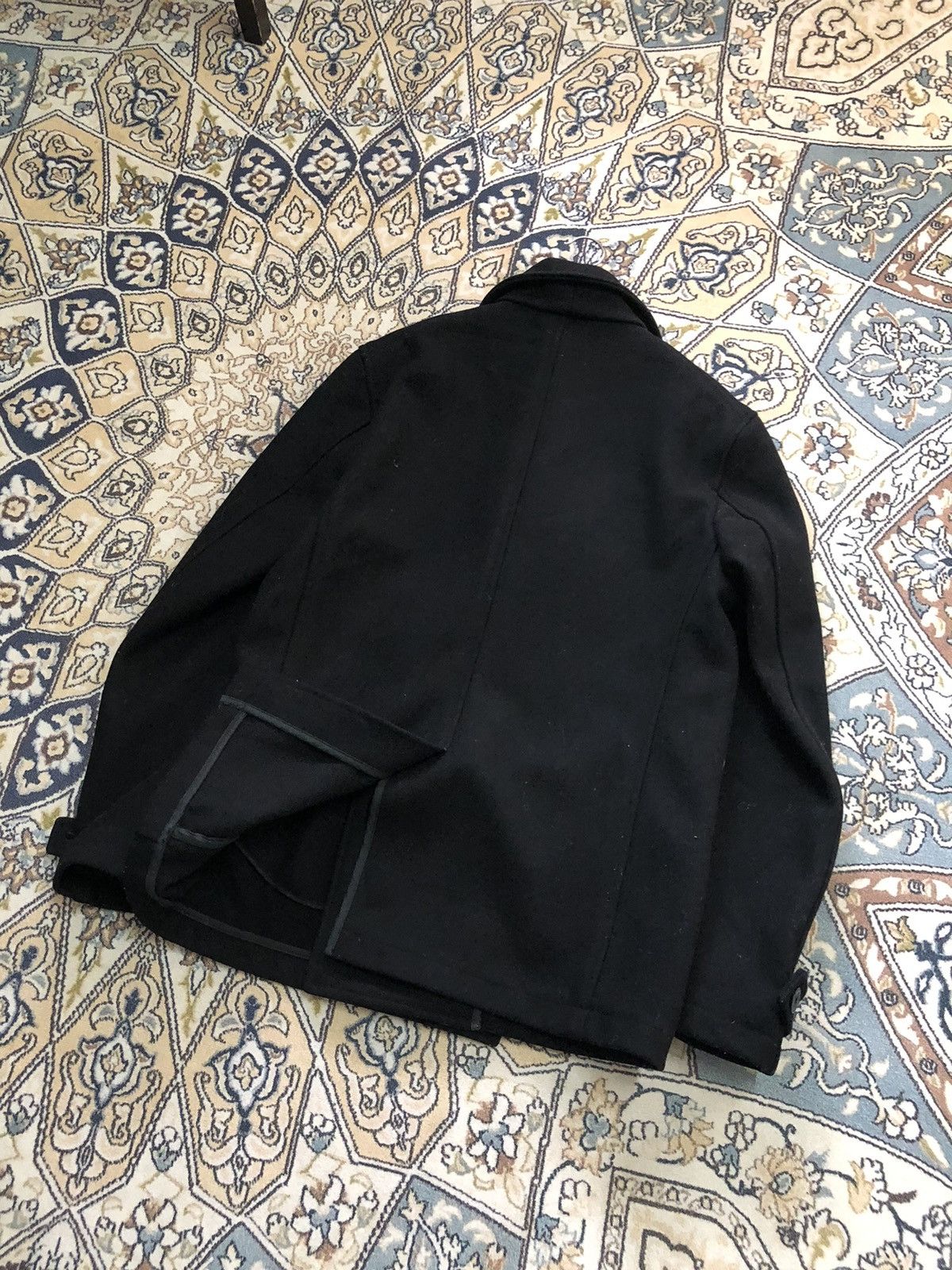 Vanquish Punk Style🥷🏿 Vintage Vanquish Black Wool Pea Coat Size US S / EU 44-46 / 1 - 17 Thumbnail