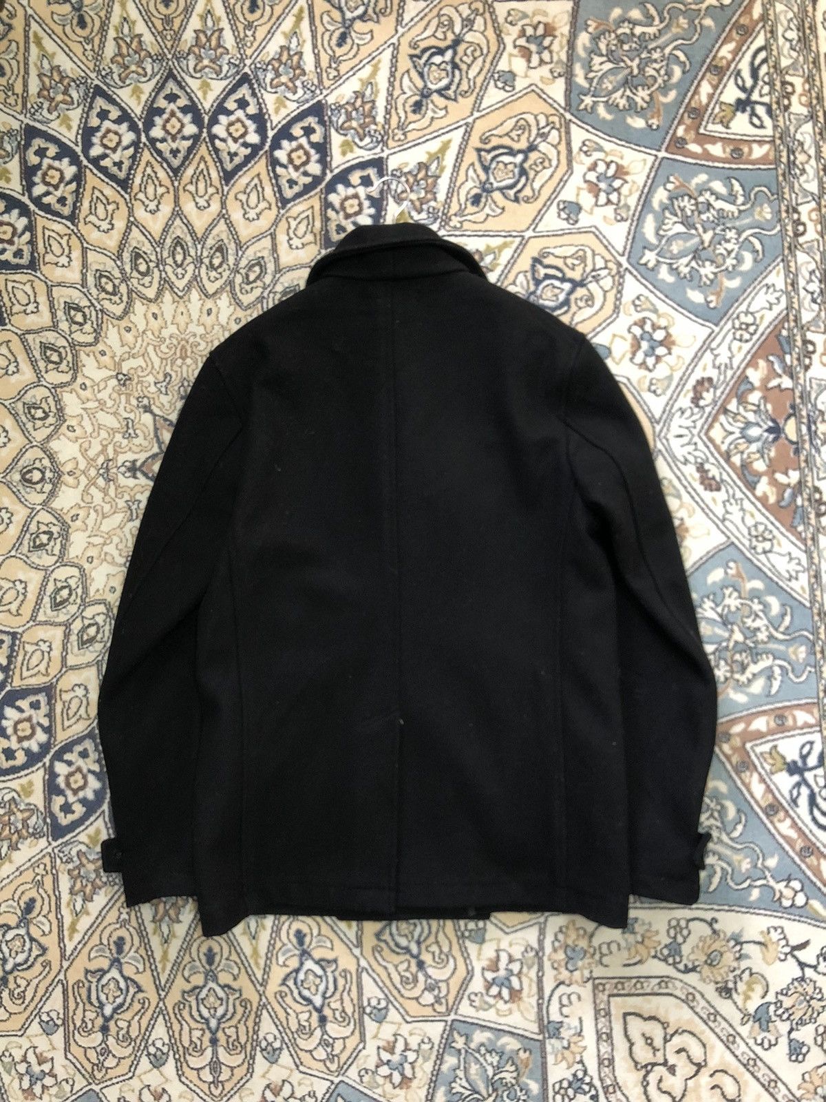Vanquish Punk Style🥷🏿 Vintage Vanquish Black Wool Pea Coat Size US S / EU 44-46 / 1 - 16 Thumbnail