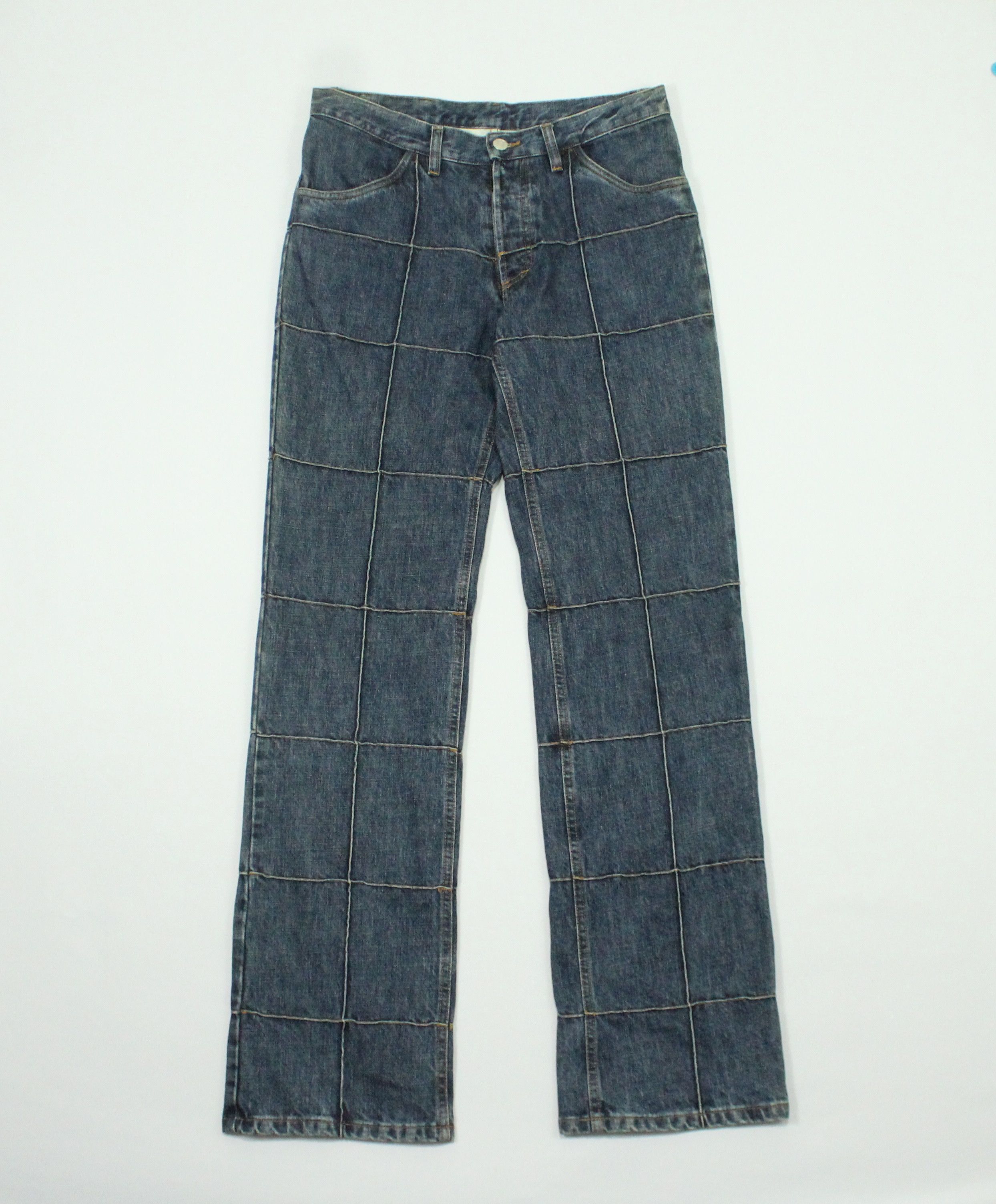 Maison Margiela MARTIN MARGIELA Denim SS2004 Overstitches Checked Pattern Size US 30 / EU 46 - 2 Thumbnail
