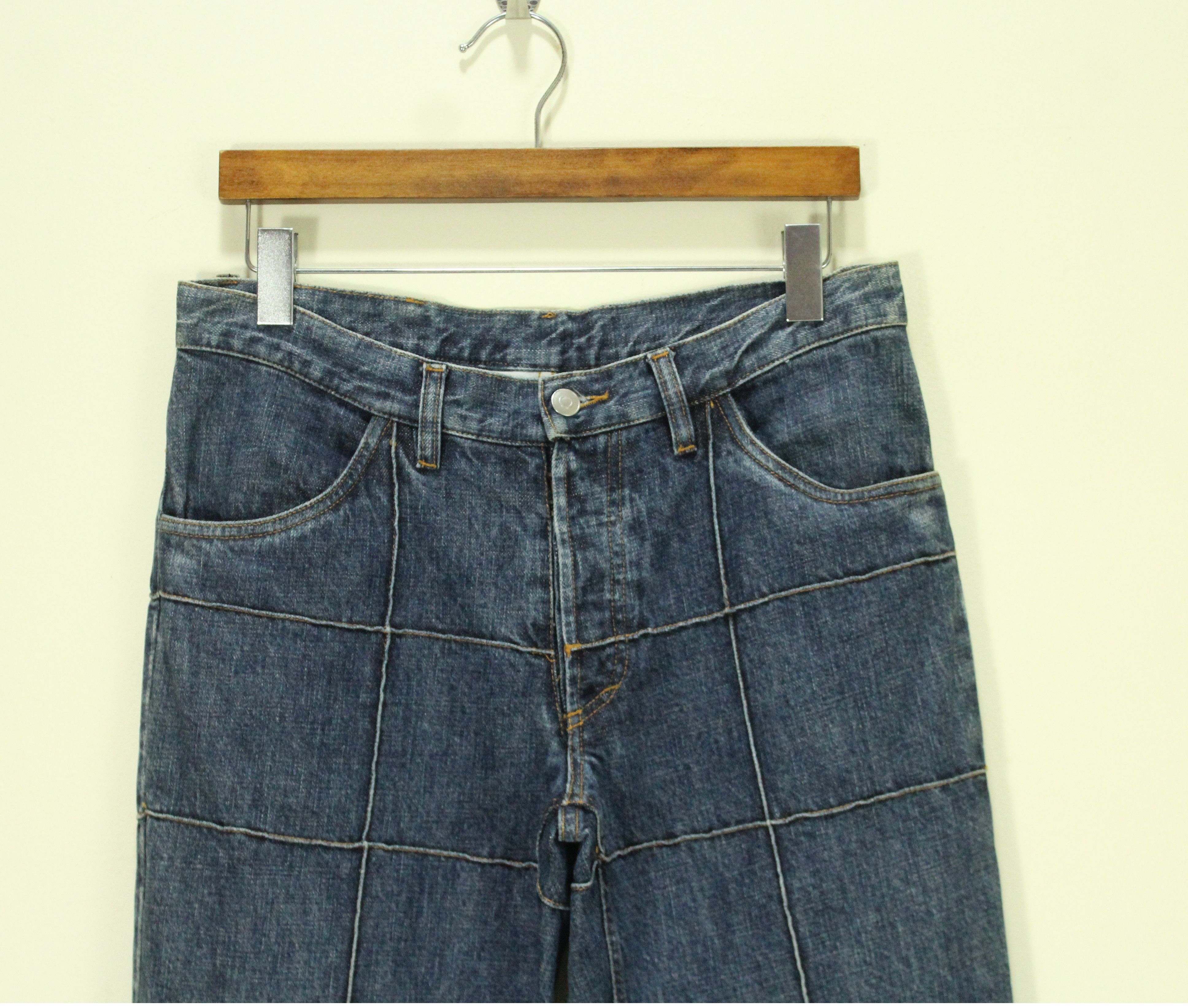 Maison Margiela MARTIN MARGIELA Denim SS2004 Overstitches Checked Pattern Size US 30 / EU 46 - 5 Thumbnail