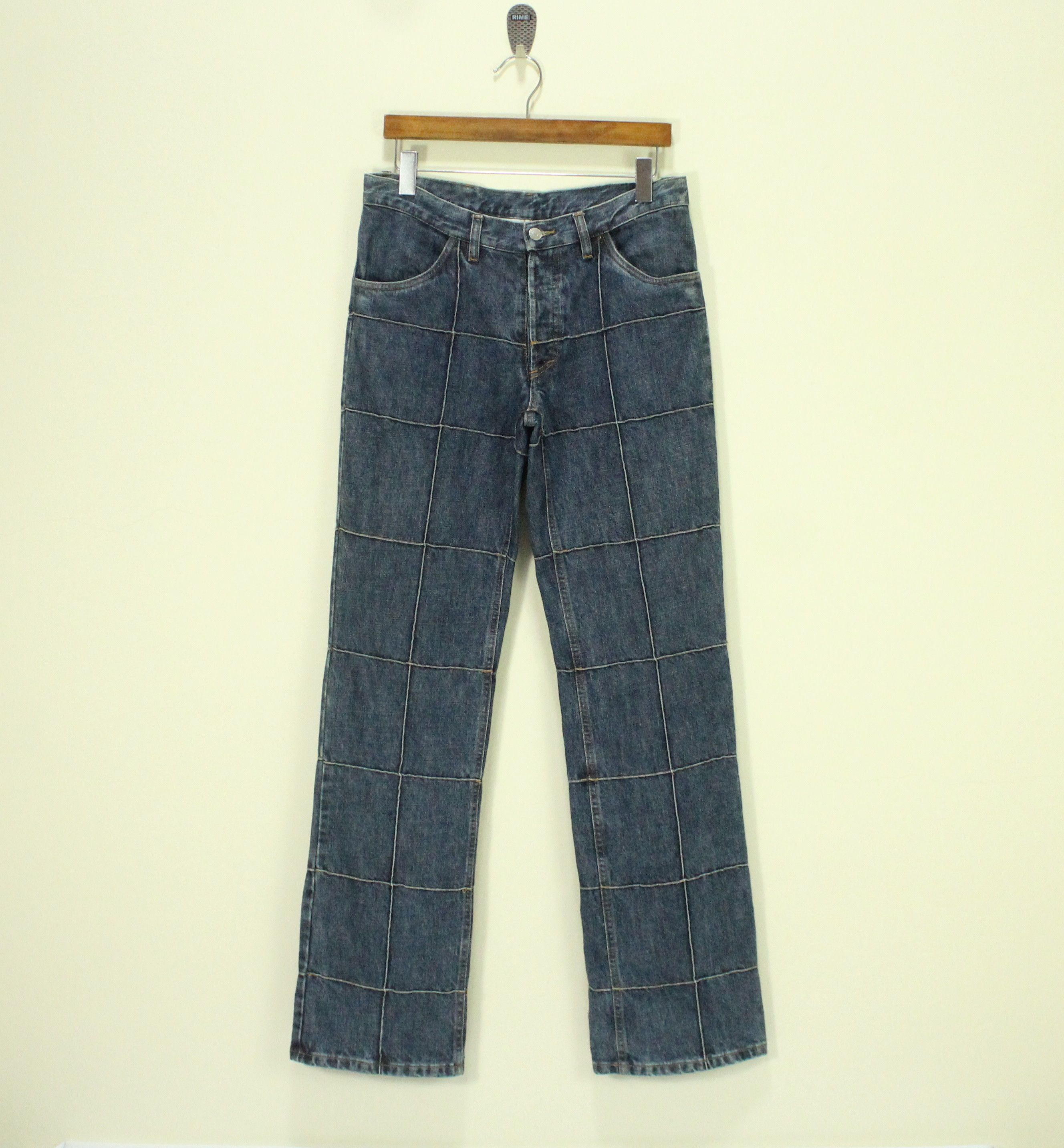 Maison Margiela MARTIN MARGIELA Denim SS2004 Overstitches Checked Pattern Size US 30 / EU 46 - 4 Thumbnail