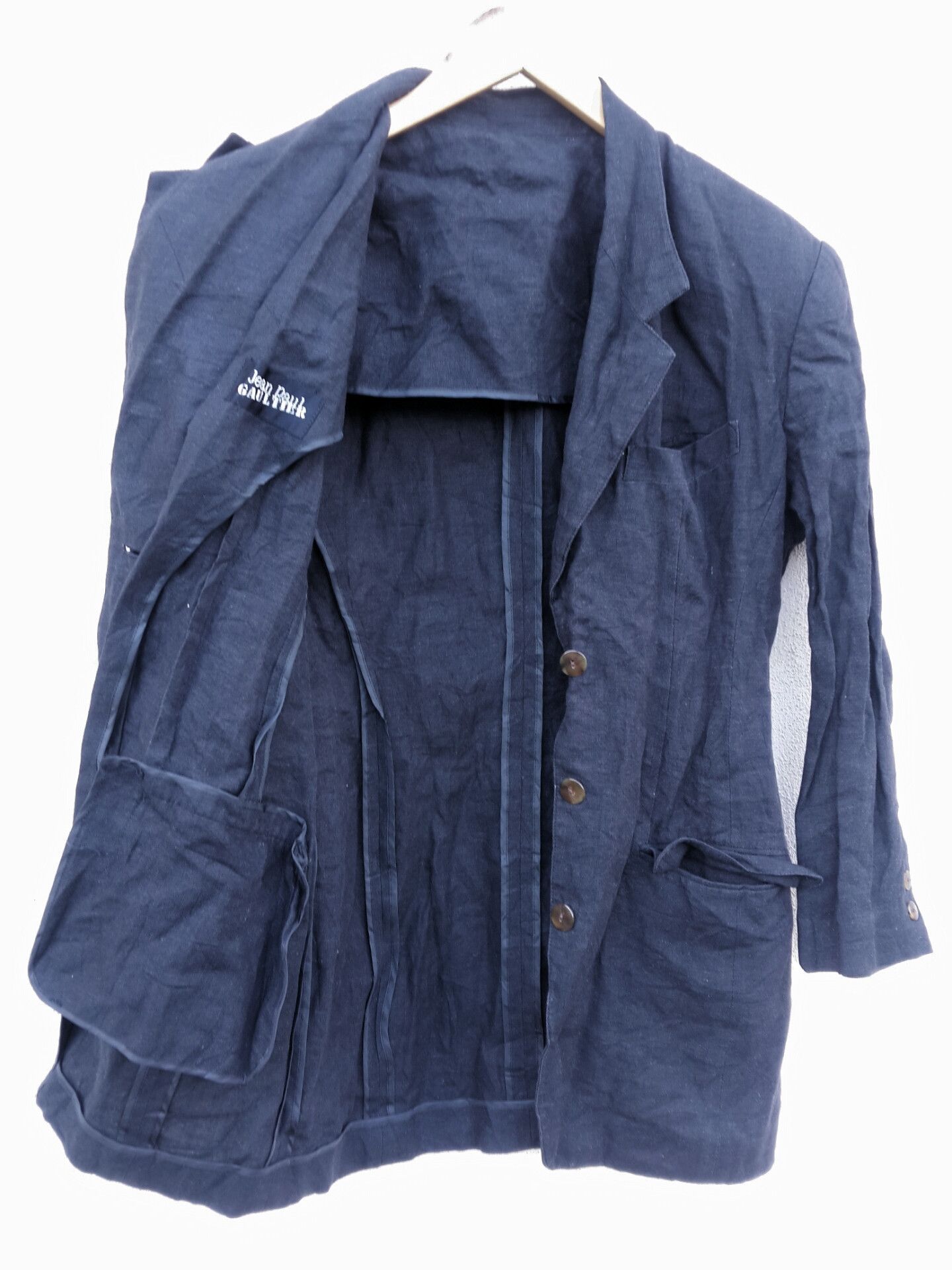 Jean Paul Gaultier Jean Paul Gaultier Linen Blazer Size 38R - 1 Thumbnail