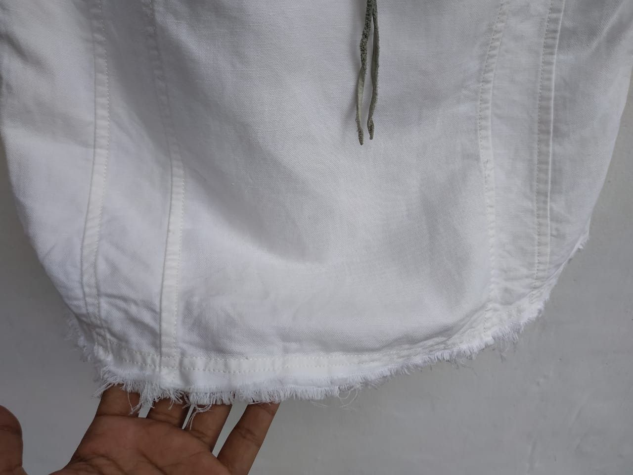 5351 POUR LES HOMMES Fit S to M, Unfinished Edge Western Leather Strap Shirt Size US S / EU 44-46 / 1 - 4 Thumbnail