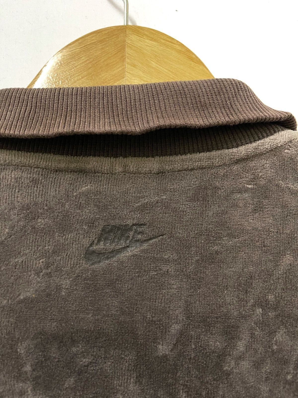 Nike × Vintage Vintage Nike Corduroy Full Zipper Hoodie Brown Size US S / EU 44-46 / 1 - 5 Thumbnail