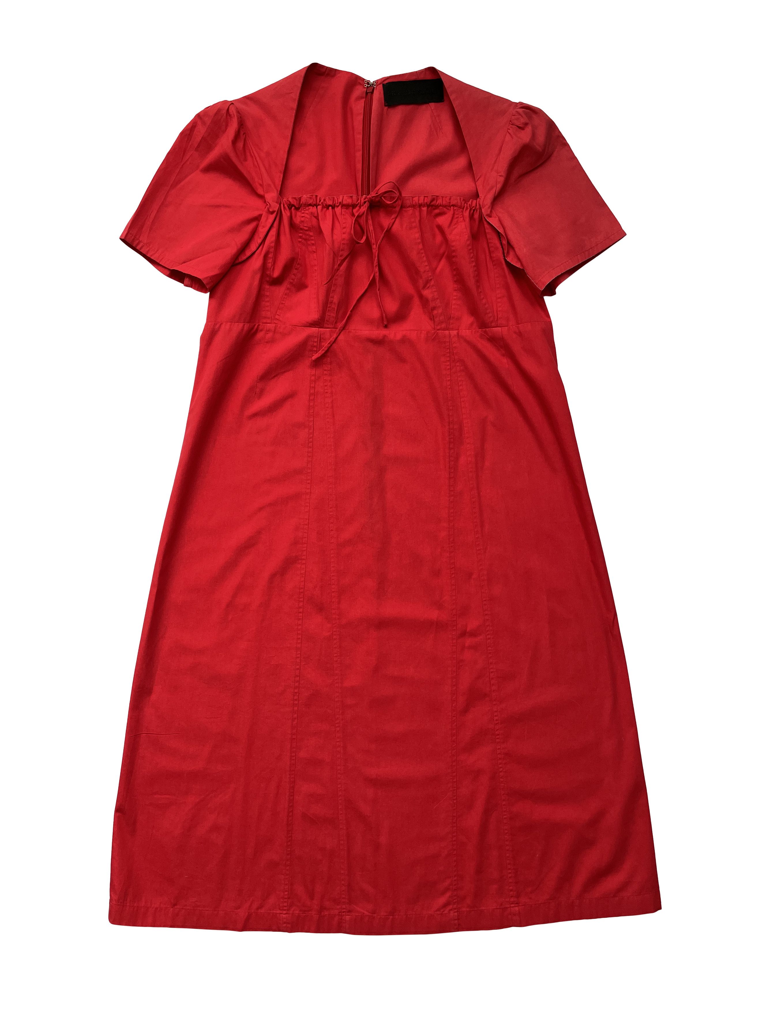 Dirk Van Saene ⚡️QUICK SALE⚡️Dirk Van Saine Red Short Sleeve Dress Size L / US 10 / IT 46 - 1 Thumbnail