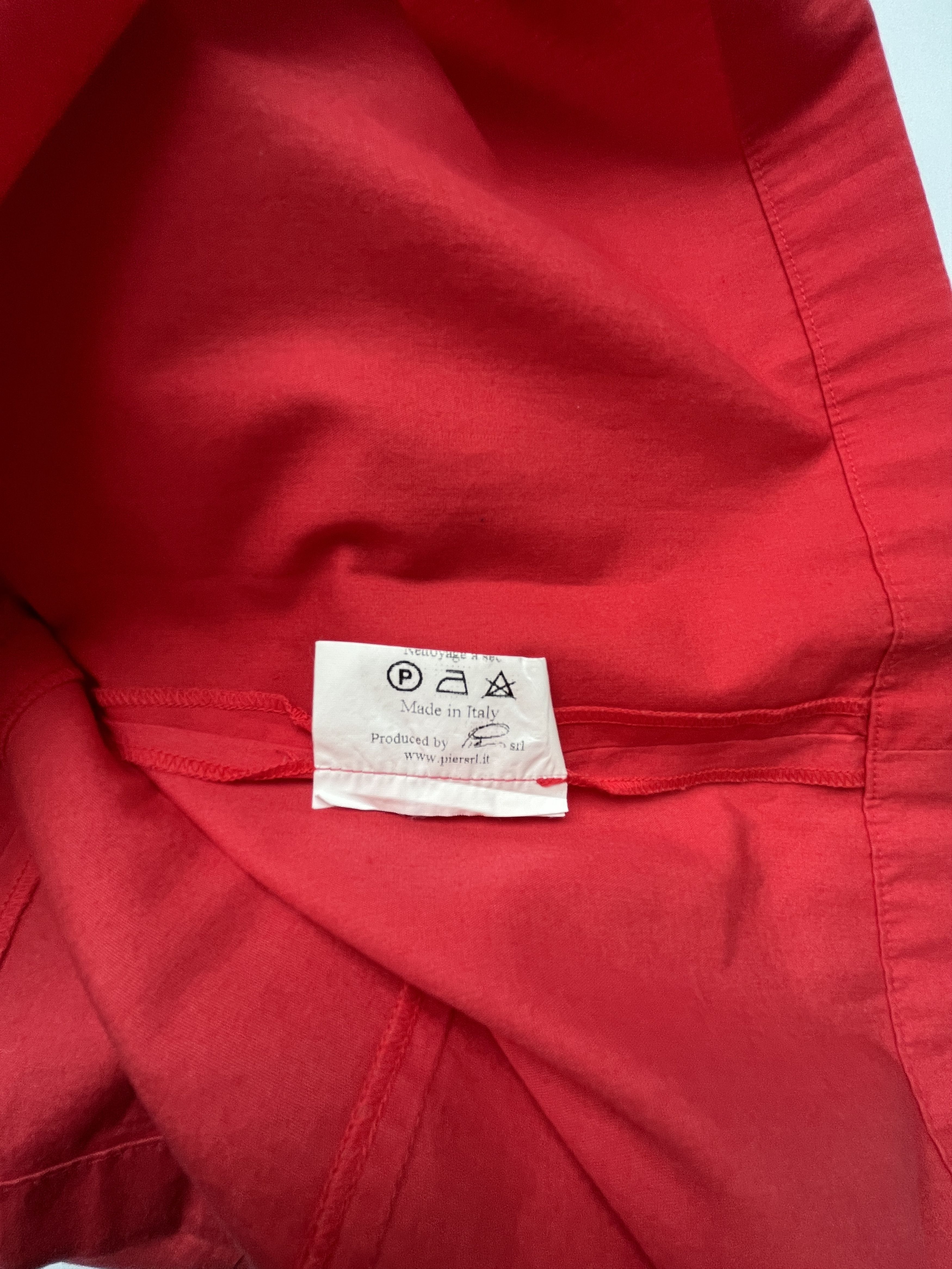 Dirk Van Saene ⚡️QUICK SALE⚡️Dirk Van Saine Red Short Sleeve Dress Size L / US 10 / IT 46 - 5 Thumbnail