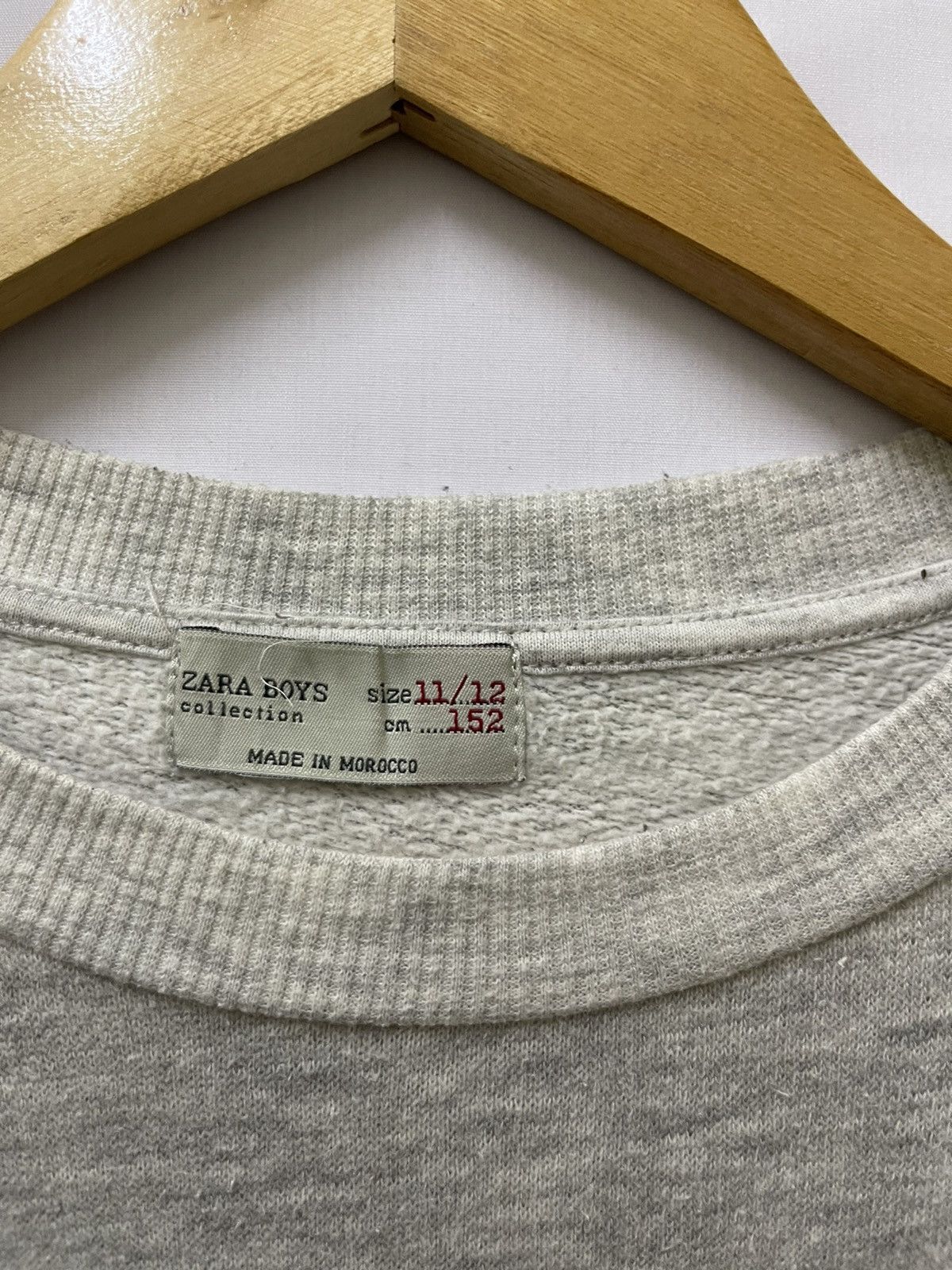 Vintage × Zara Vintage Zara Boys Big Logo Sweatshirt Grey Size US M / EU 48-50 / 2 - 4 Thumbnail