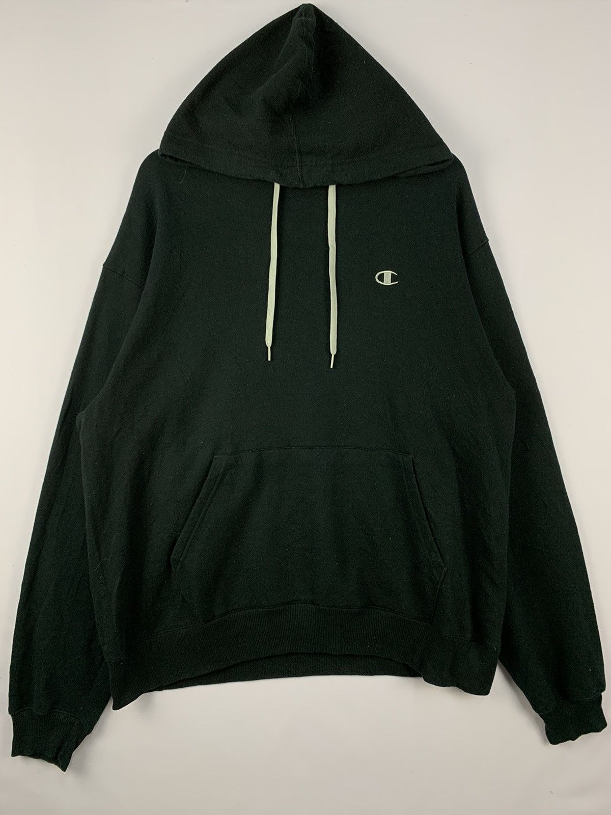 Champion × Japanese Brand Vintage Champion Small Logo Hoodie Black Large Size US L / EU 52-54 / 3 - 2 Thumbnail