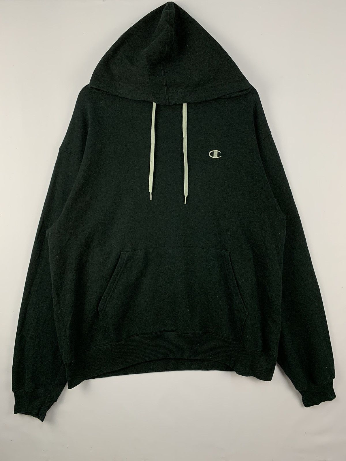 Champion × Japanese Brand Vintage Champion Small Logo Hoodie Black Large Size US L / EU 52-54 / 3 - 1 Thumbnail
