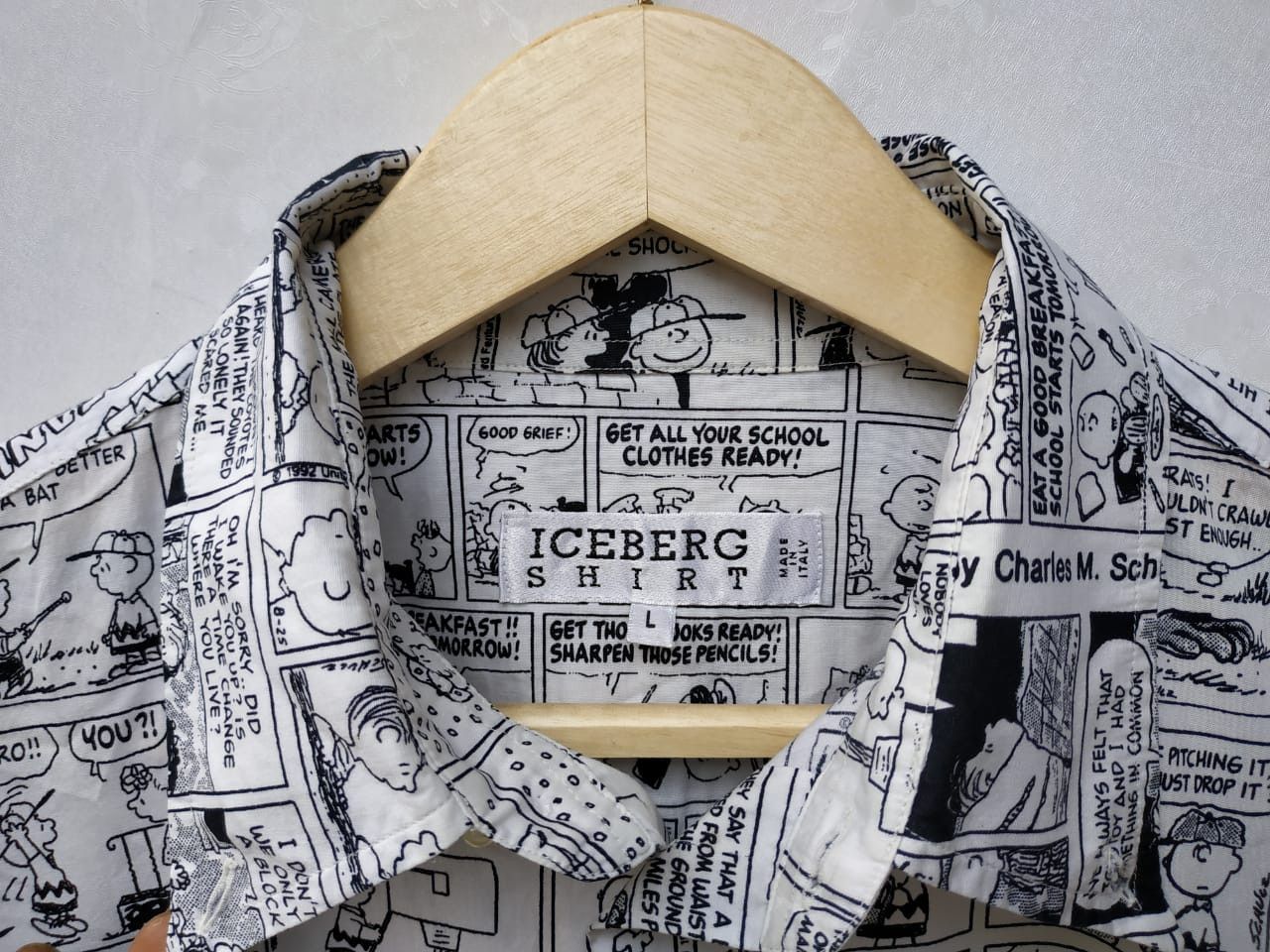 Iceberg Vintage Iceberg x Peanut Shirt Comic, Newspaper Shirt Size US L / EU 52-54 / 3 - 19 Thumbnail