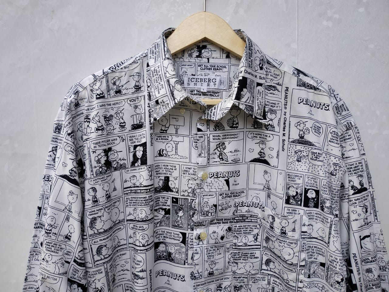 Iceberg Vintage Iceberg x Peanut Shirt Comic, Newspaper Shirt Size US L / EU 52-54 / 3 - 18 Thumbnail