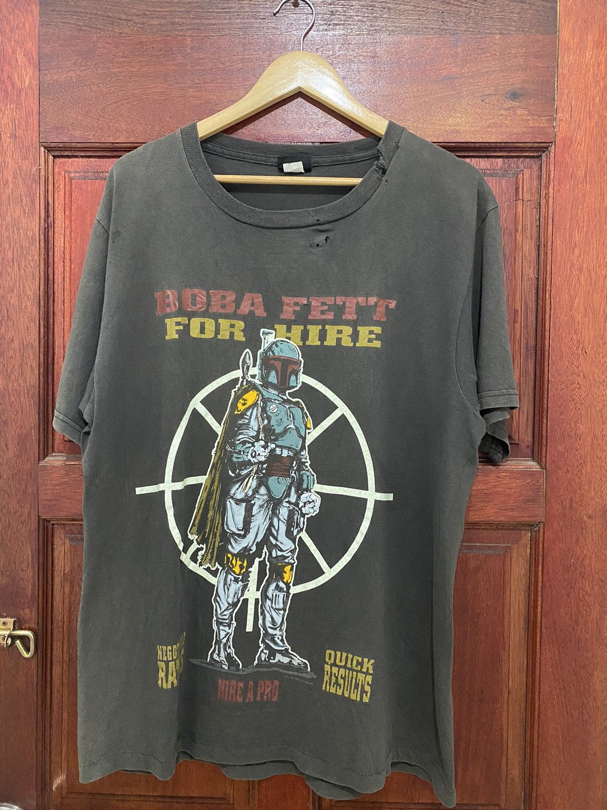 Star Wars × Vintage Vintage 1996 Boba Fett Star Wars Glow In The Dark Promo Tee Size US L / EU 52-54 / 3 - 2 Thumbnail