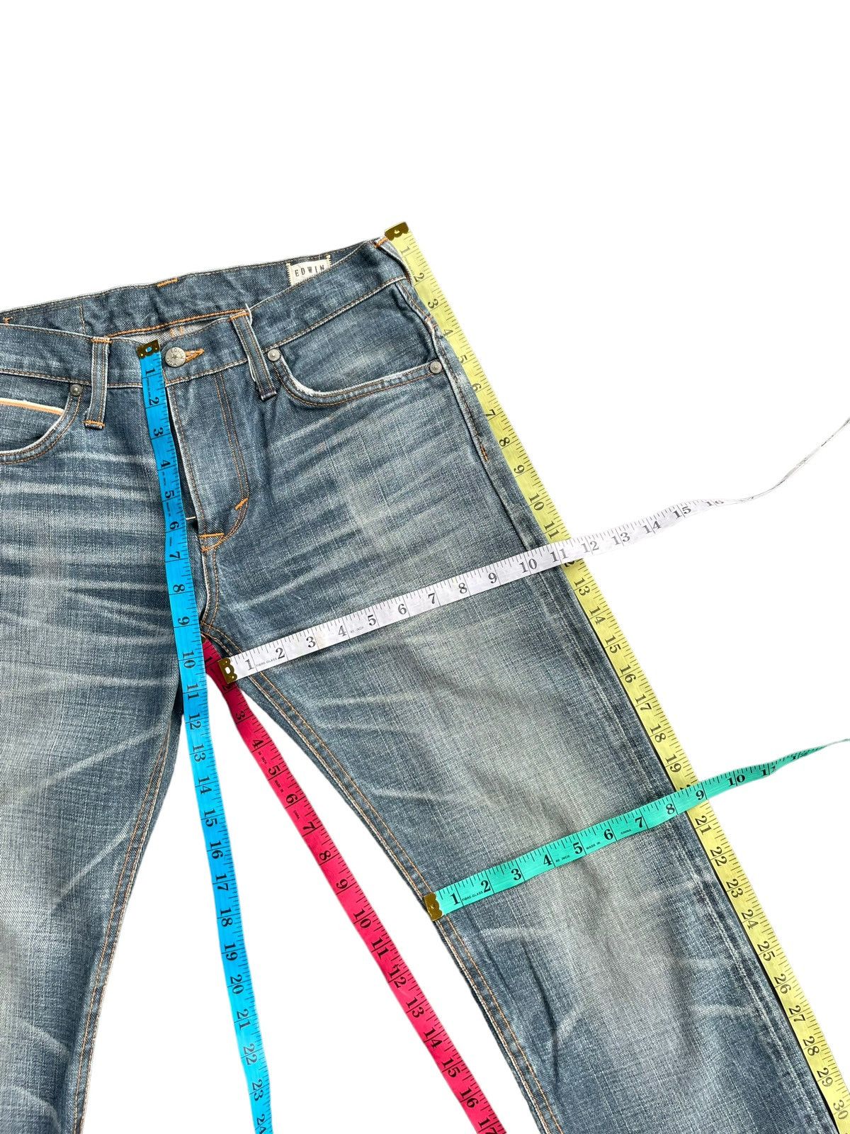 Edwin Vintage Edwin Usa Rainbow Selvedge Rework Denim Size US 30 / EU 46 - 25 Thumbnail