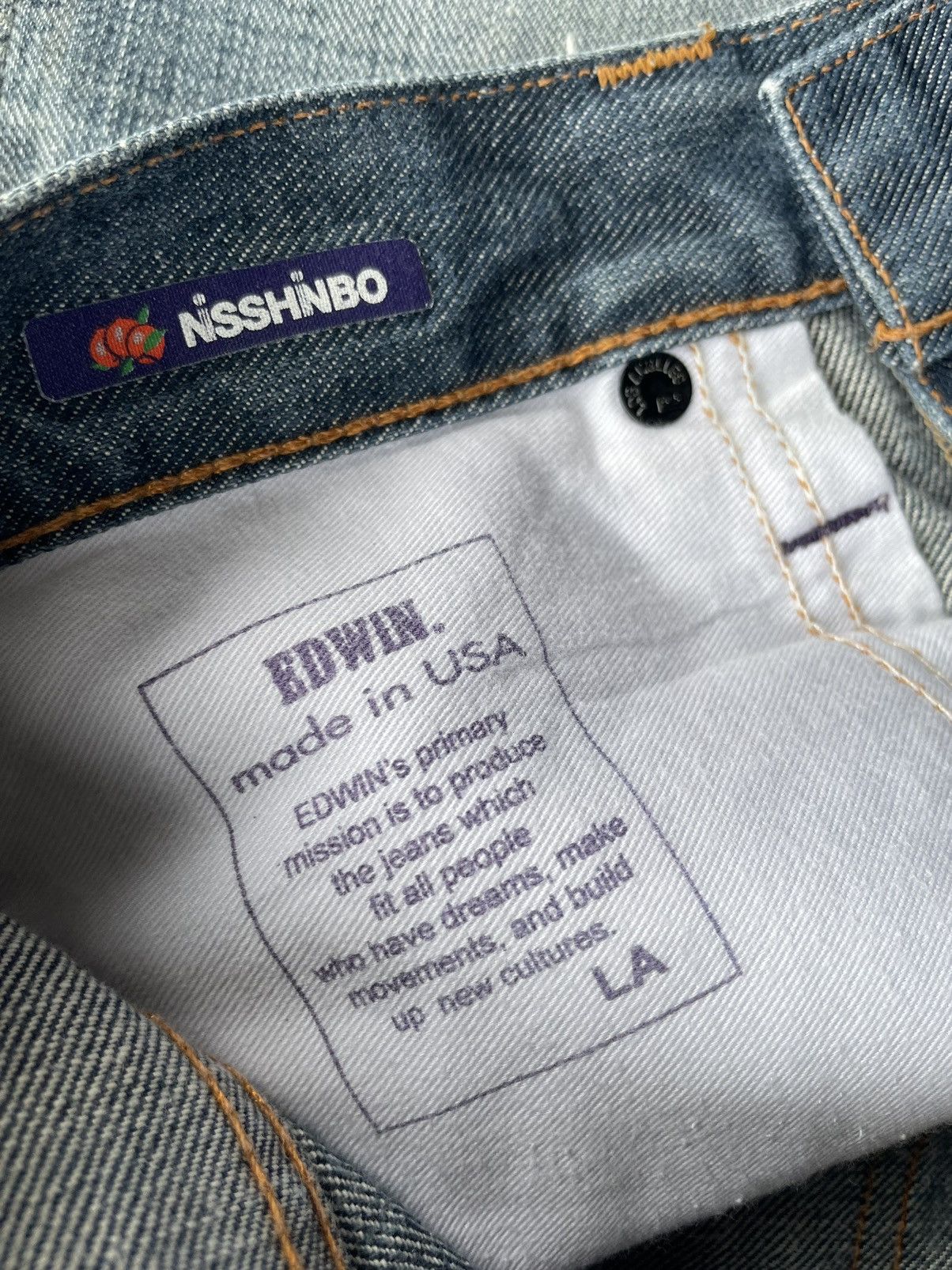 Edwin Vintage Edwin Usa Rainbow Selvedge Rework Denim Size US 30 / EU 46 - 17 Thumbnail