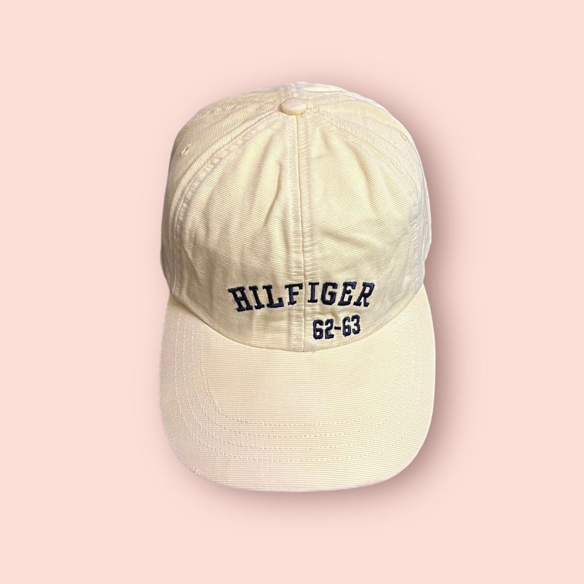 VINTAGE TOMMY HILFIGER LEATHER STRAPBACK CAP