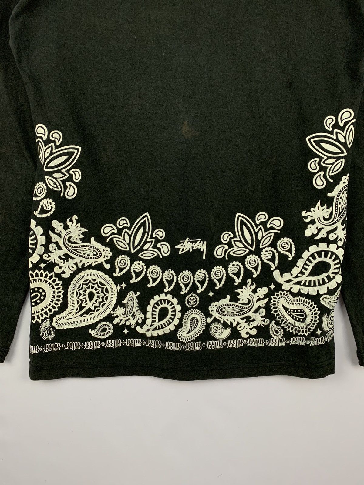 Stussy × Vintage Vintage Stussy Spellout Long Sleeve Shirt Black Medium Size US M / EU 48-50 / 2 - 5 Thumbnail