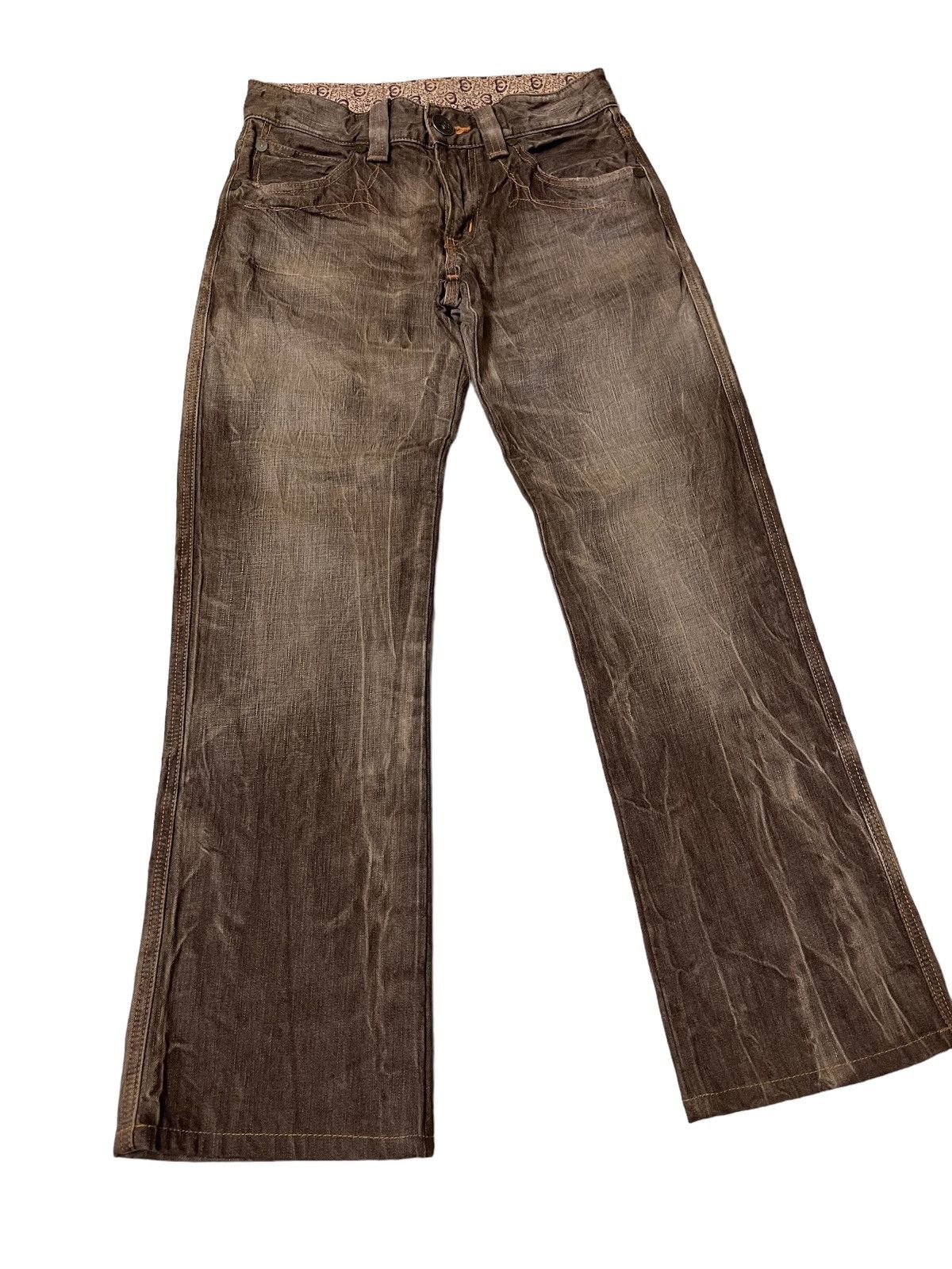 Japanese Brand Edwin Blue Trip Rusty Thrashed Denim Pants Size US 28 / EU 44 - 6 Thumbnail
