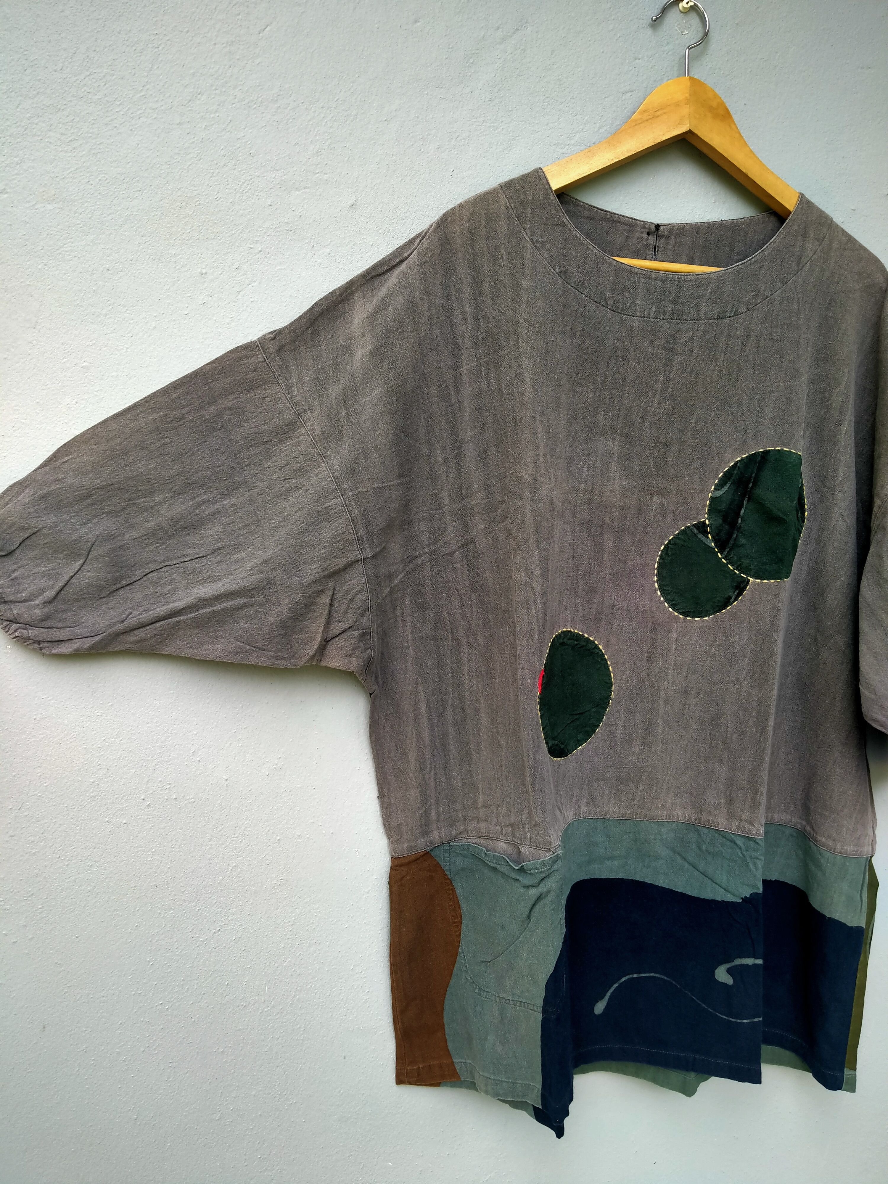 Japan Blue Vintage 90s Japanese Brand Boro Stitching Single Pocket Size US L / EU 52-54 / 3 - 3 Thumbnail