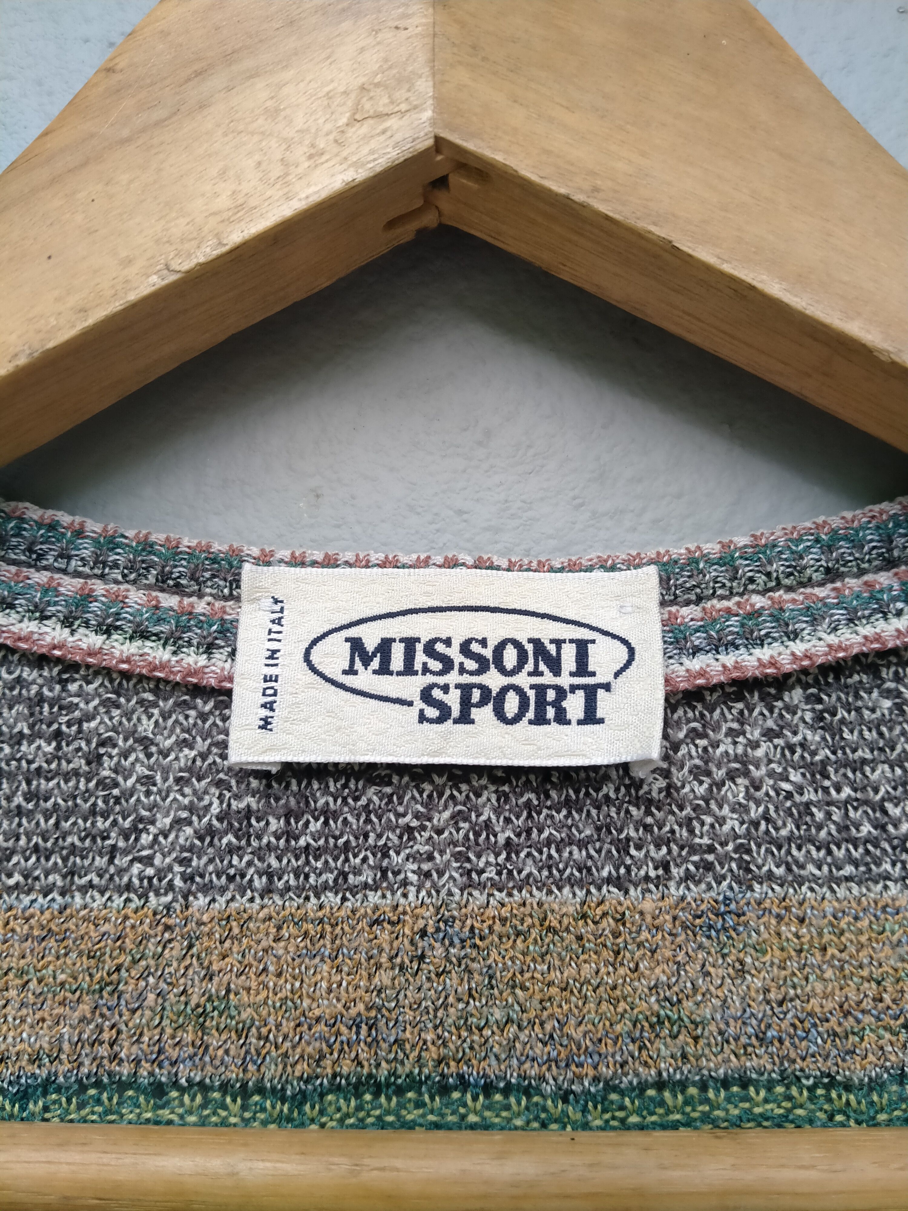 Missoni Vintage 90s Missoni Sport Knit Vest Navajo Style Size US M / EU 48-50 / 2 - 5 Thumbnail