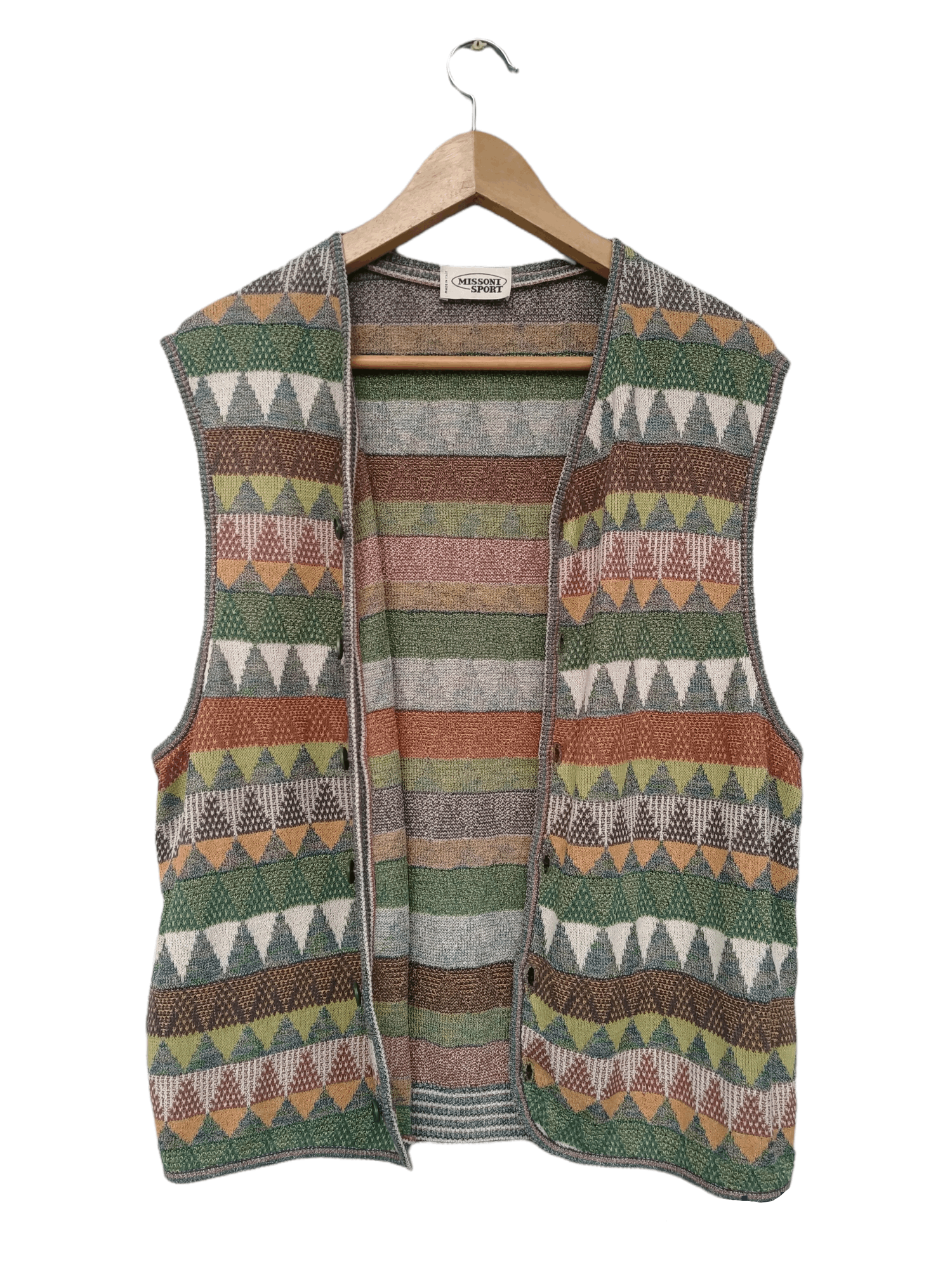 Missoni Vintage 90s Missoni Sport Knit Vest Navajo Style Size US M / EU 48-50 / 2 - 2 Thumbnail