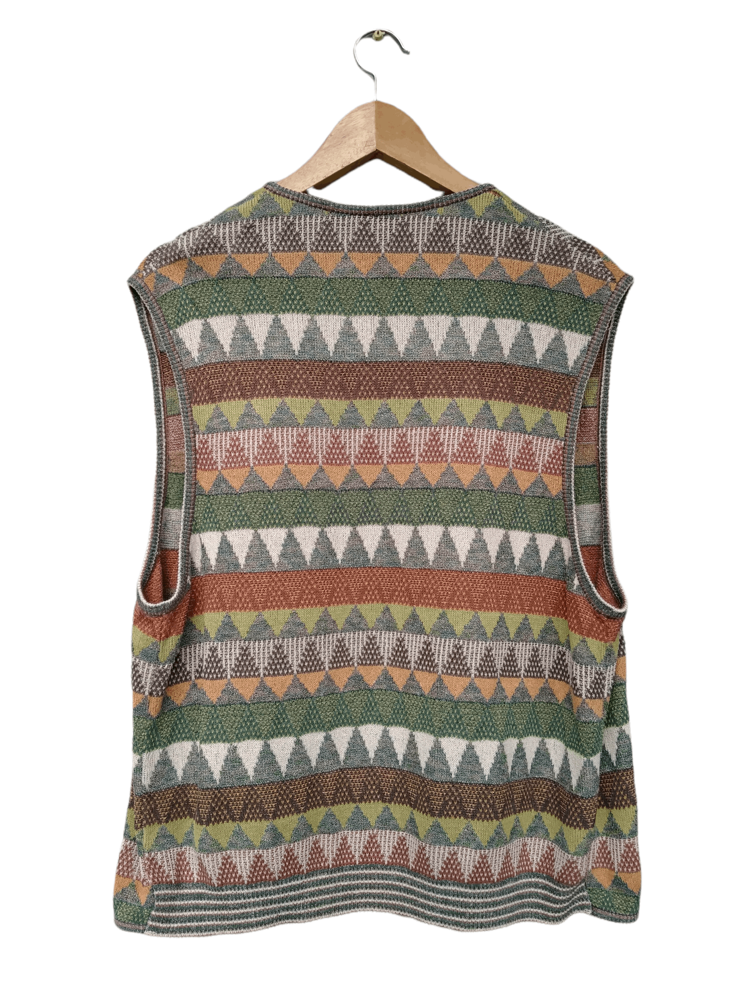 Missoni Vintage 90s Missoni Sport Knit Vest Navajo Style Size US M / EU 48-50 / 2 - 3 Thumbnail