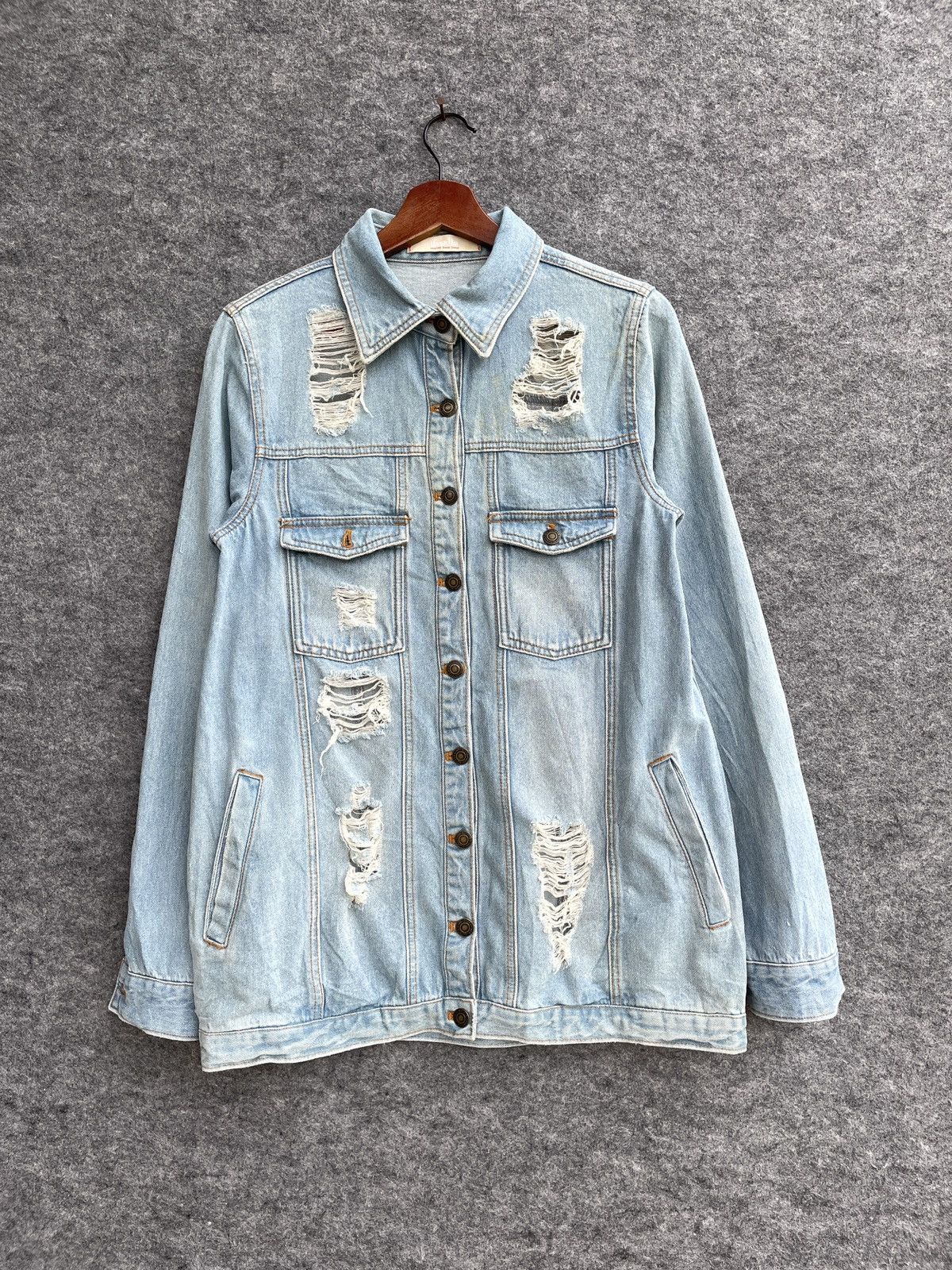 Japanese Brand JAPANESE DISSTRESSED JACKET Size US XL / EU 56 / 4 - 1 Thumbnail