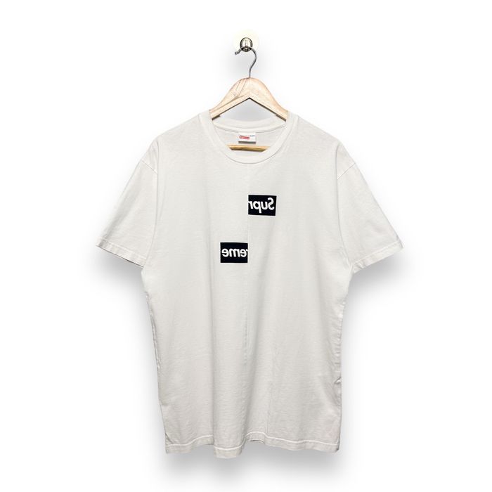 Supreme x cdg hot sale split box logo tee