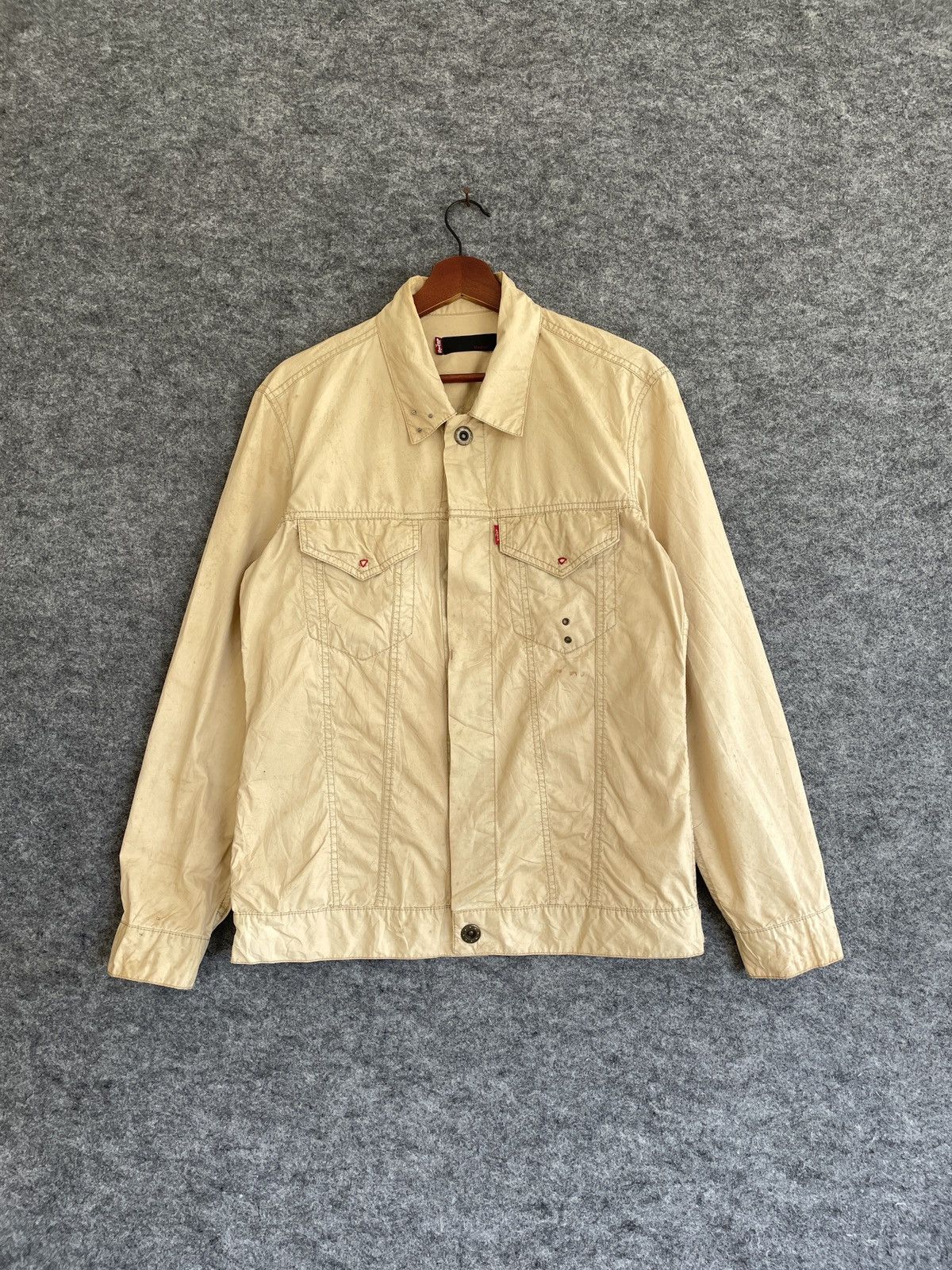 image of Levis Premium Red Tab Jacket in Beige, Men's (Size Medium)