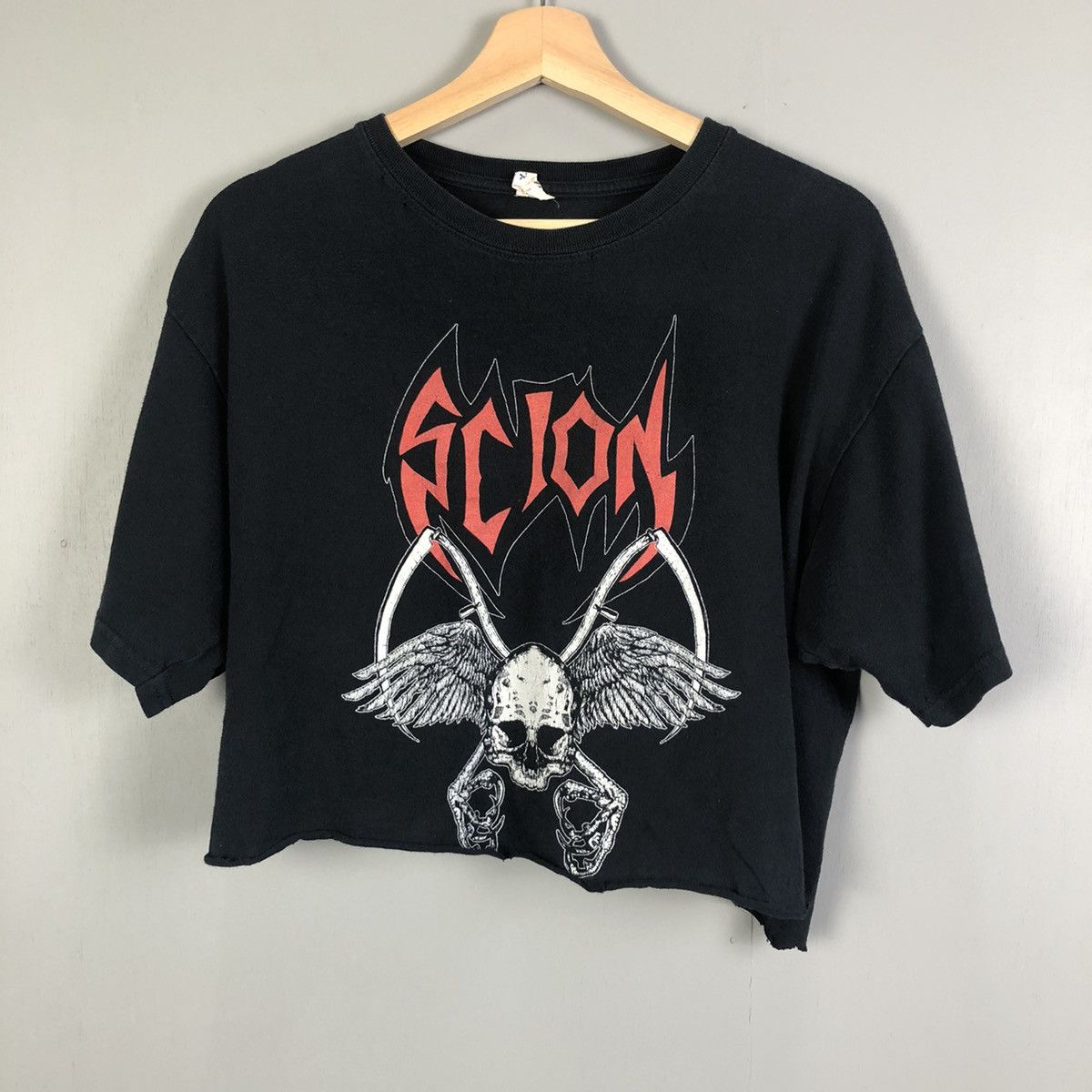 Very Rare Vintage Scion Rock Fast Crop Top Costum Tee