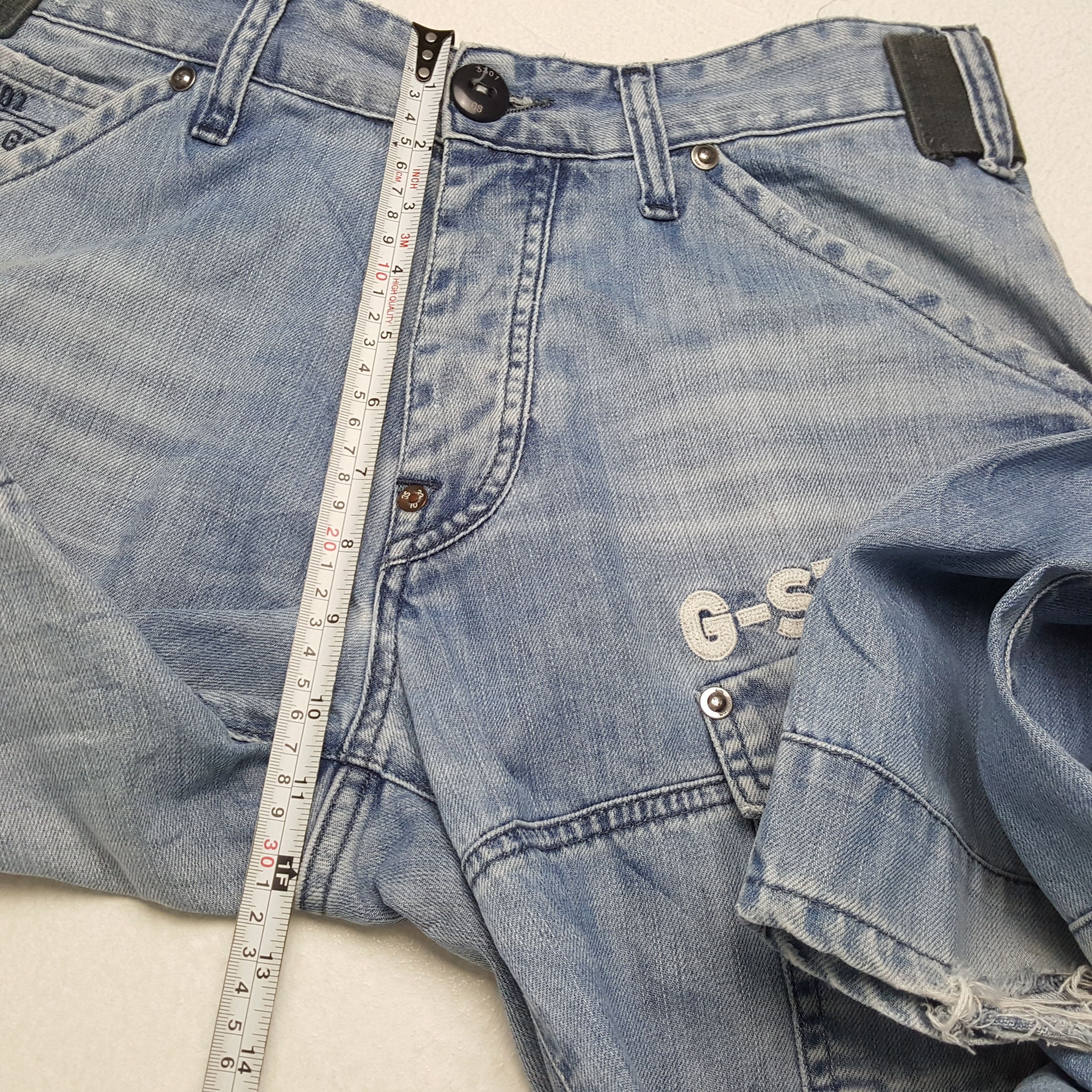 G-Star × Japanese Brand × Vintage G STAR RAW Japanese Streetwear Cargo Style Jeans Size US 32 / EU 48 - 8 Thumbnail