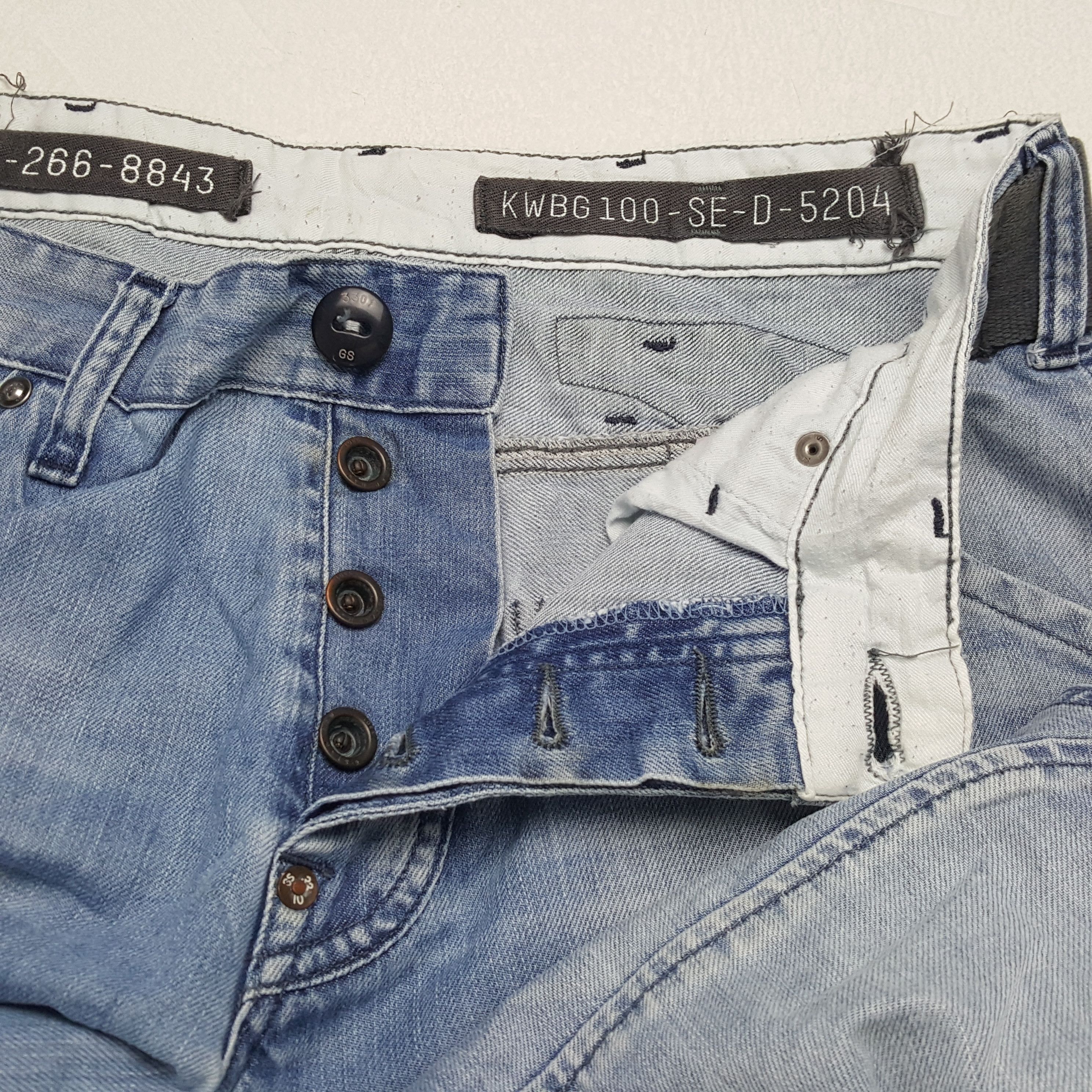 G-Star × Japanese Brand × Vintage G STAR RAW Japanese Streetwear Cargo Style Jeans Size US 32 / EU 48 - 12 Thumbnail
