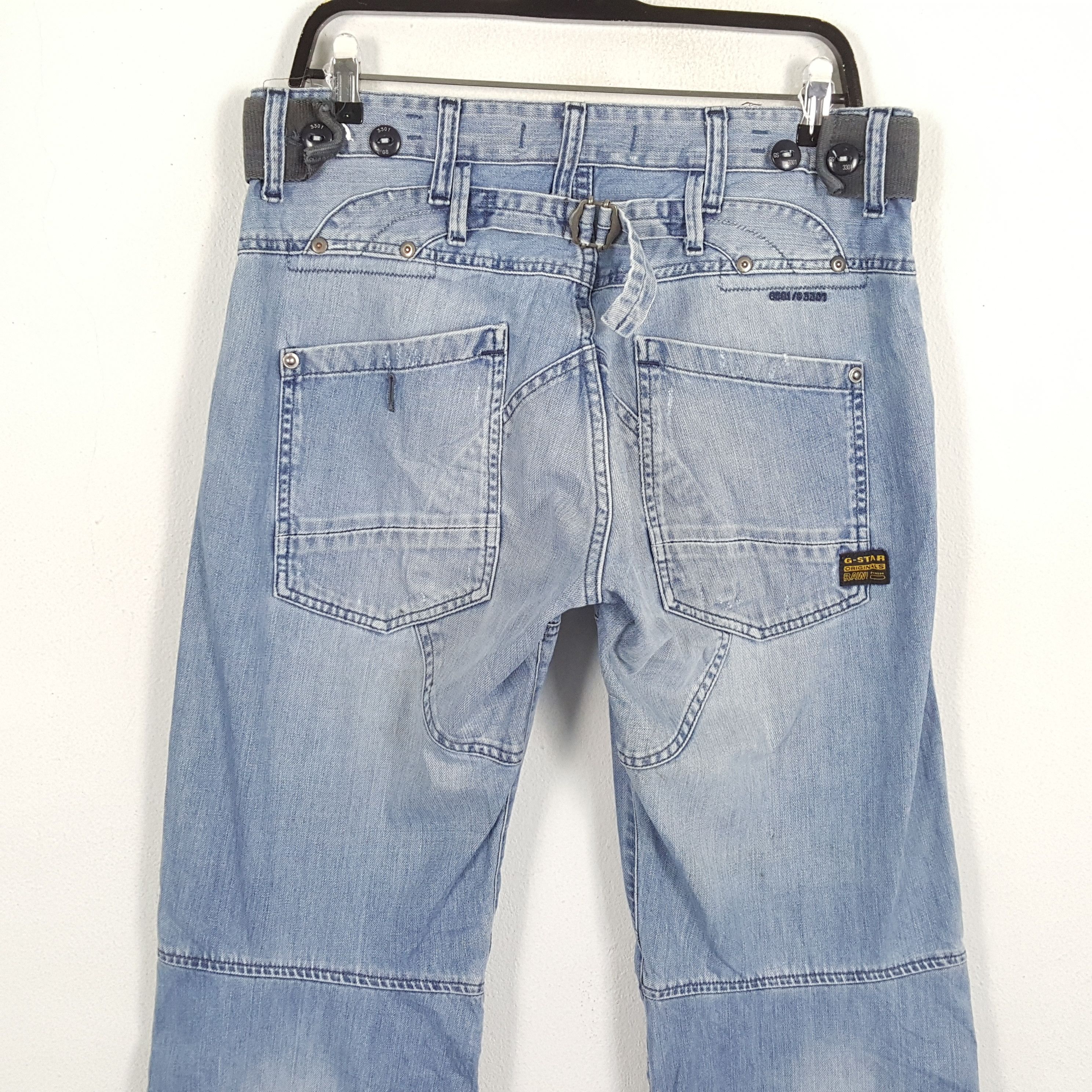 G-Star × Japanese Brand × Vintage G STAR RAW Japanese Streetwear Cargo Style Jeans Size US 32 / EU 48 - 5 Thumbnail