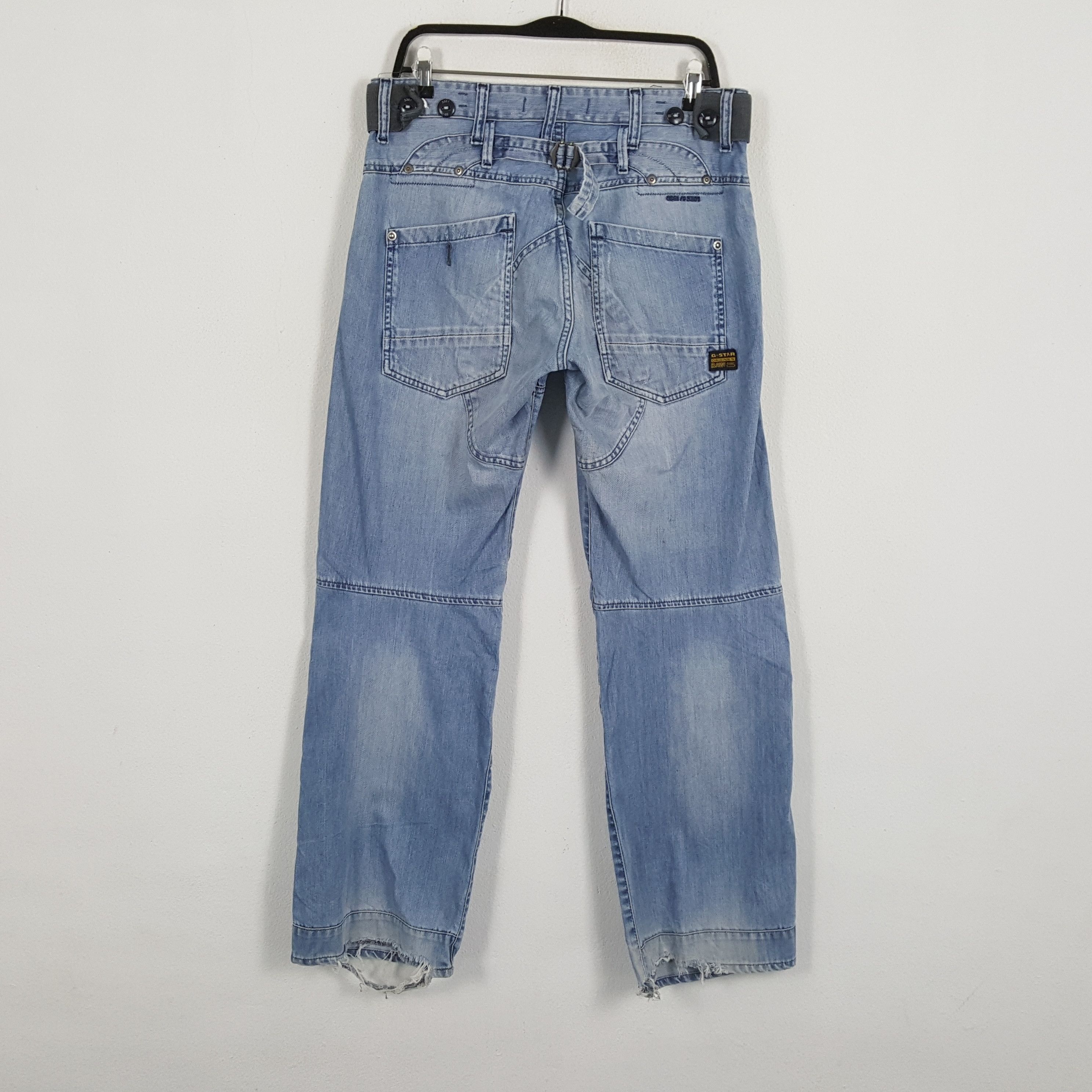G-Star × Japanese Brand × Vintage G STAR RAW Japanese Streetwear Cargo Style Jeans Size US 32 / EU 48 - 4 Thumbnail